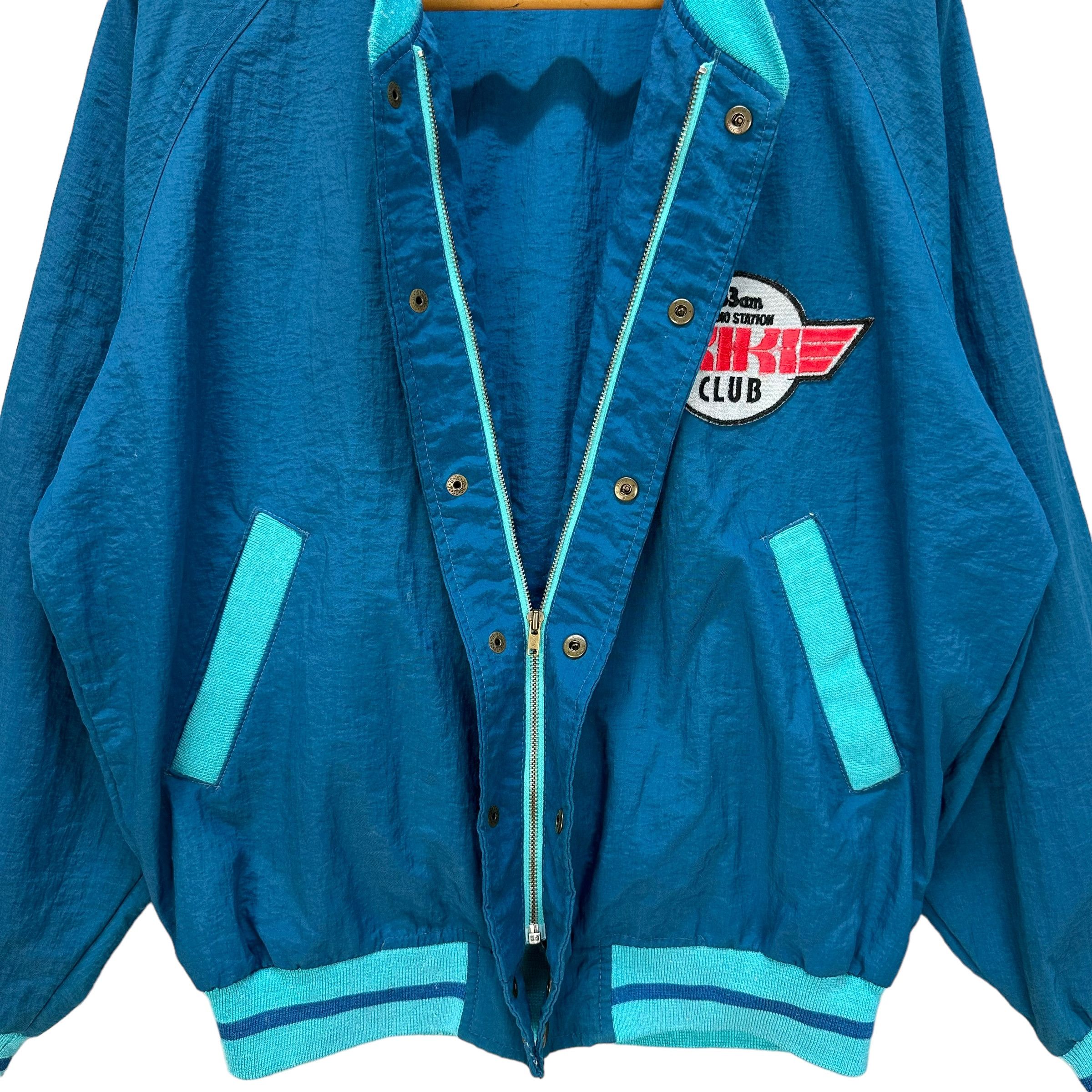 Vintage 83am Radio Station KIKI Club Button Zipper Jacket #9019-48 Size US L / EU 52-54 / 3 - 7 Thumbnail