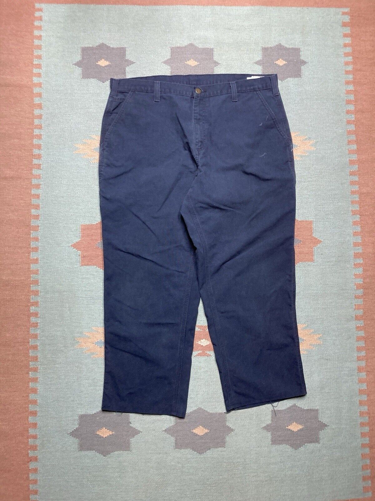 Carhartt × Vintage carhartt carpenter jeans duck canvas pants baggy skate 40x28 Size US 40 / EU 56 - 4 Thumbnail