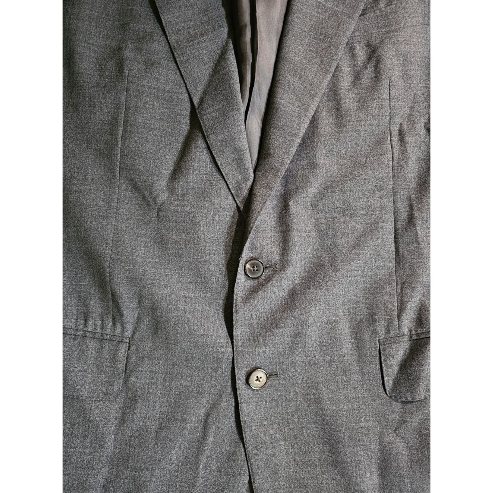 Ermenegildo Zegna ERMENEGILDO ZEGNA Signature 100% Wool Mens Blazer Sport Coat Jacket 42 Long Gray Size 42R - 7 Thumbnail