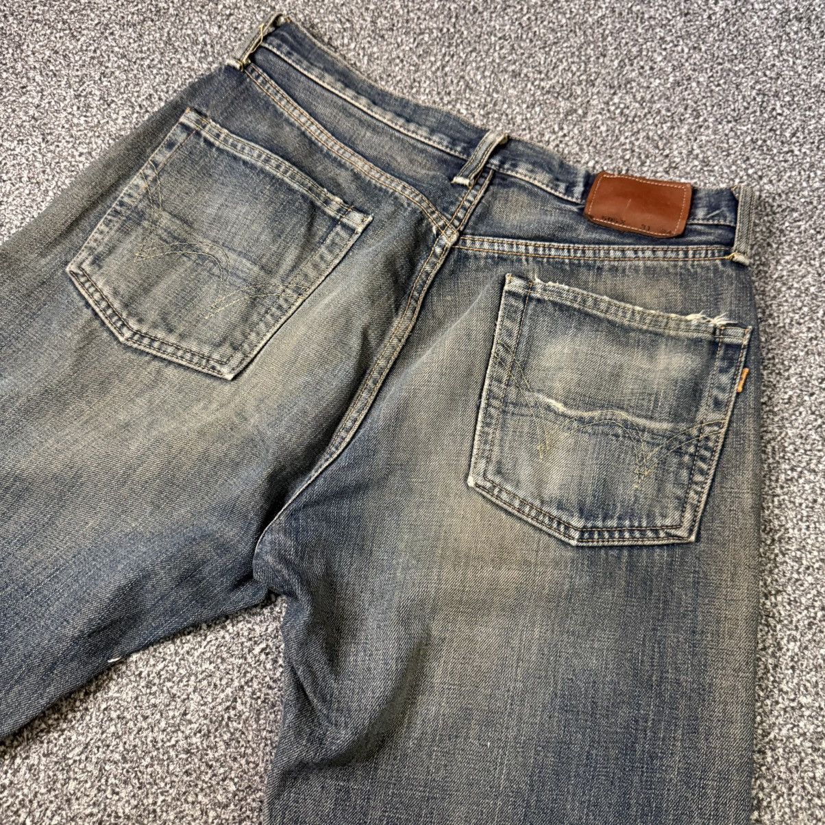 If Six Was Nine Vintage Selvedge Distressed Rusty Edwin 505x Denim W31 Size US 31 - 9 Thumbnail