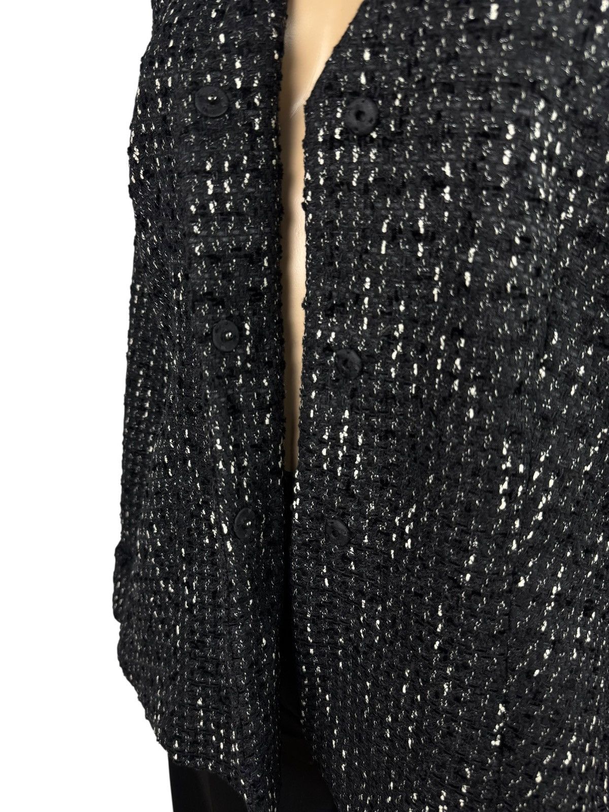 Escada Escada Tweed Wool-Rayon Coat Flowers Buttons size DE42 IT48 Size XL / US 12-14 / IT 48-50 - 10 Thumbnail