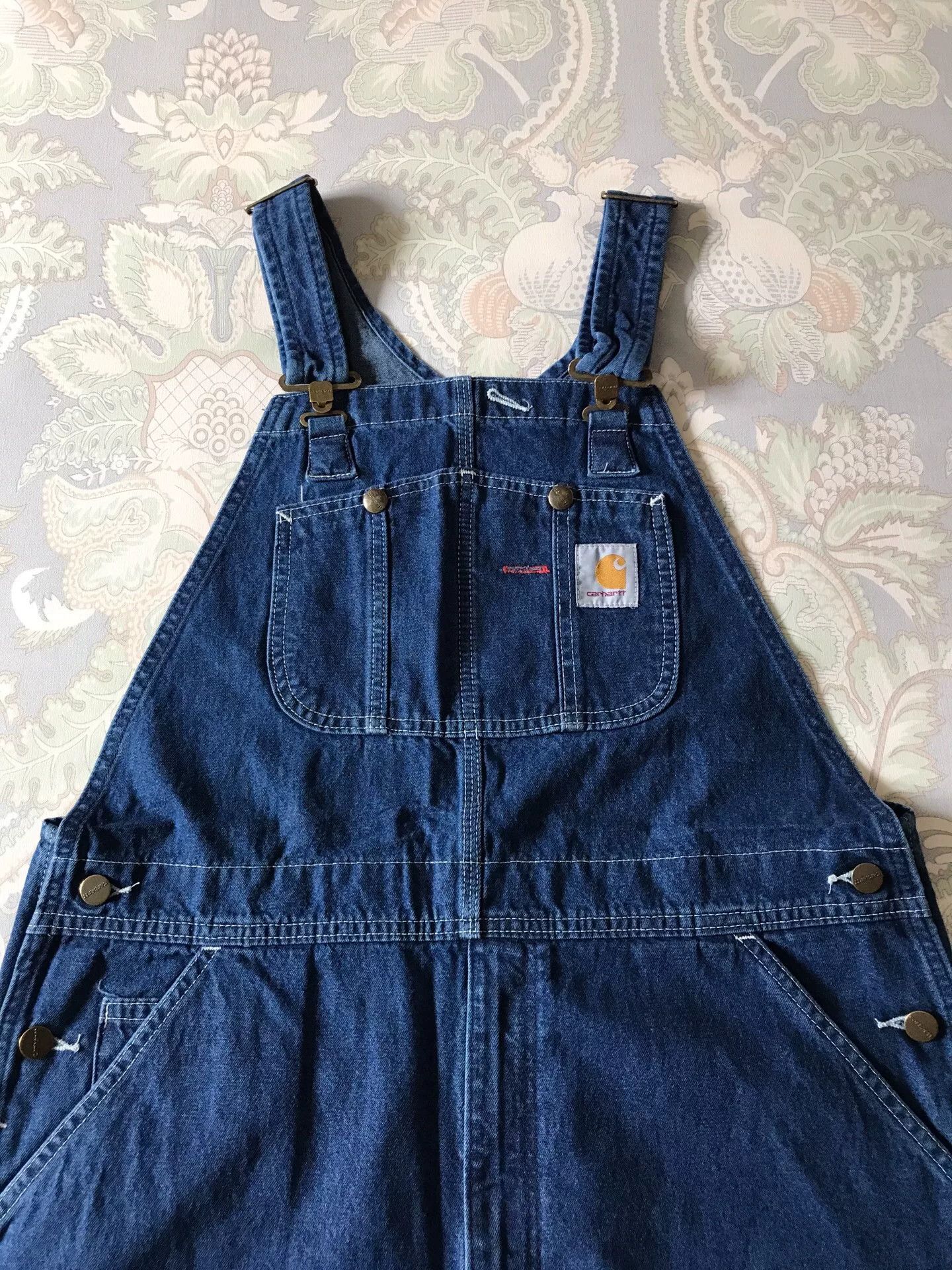 Carhartt Carhartt R07 Washed Denim Overalls W36L32 Size US 36 / EU 52 - 1 Thumbnail