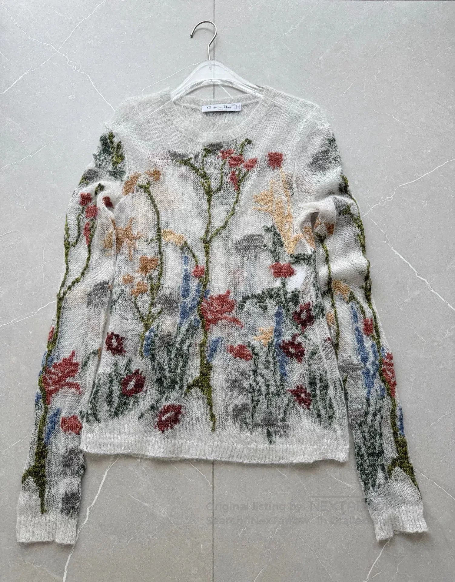 Dior Dior Couture Floral Print Sweater. Size XS / US 0-2 / IT 36-38 - 2 Thumbnail