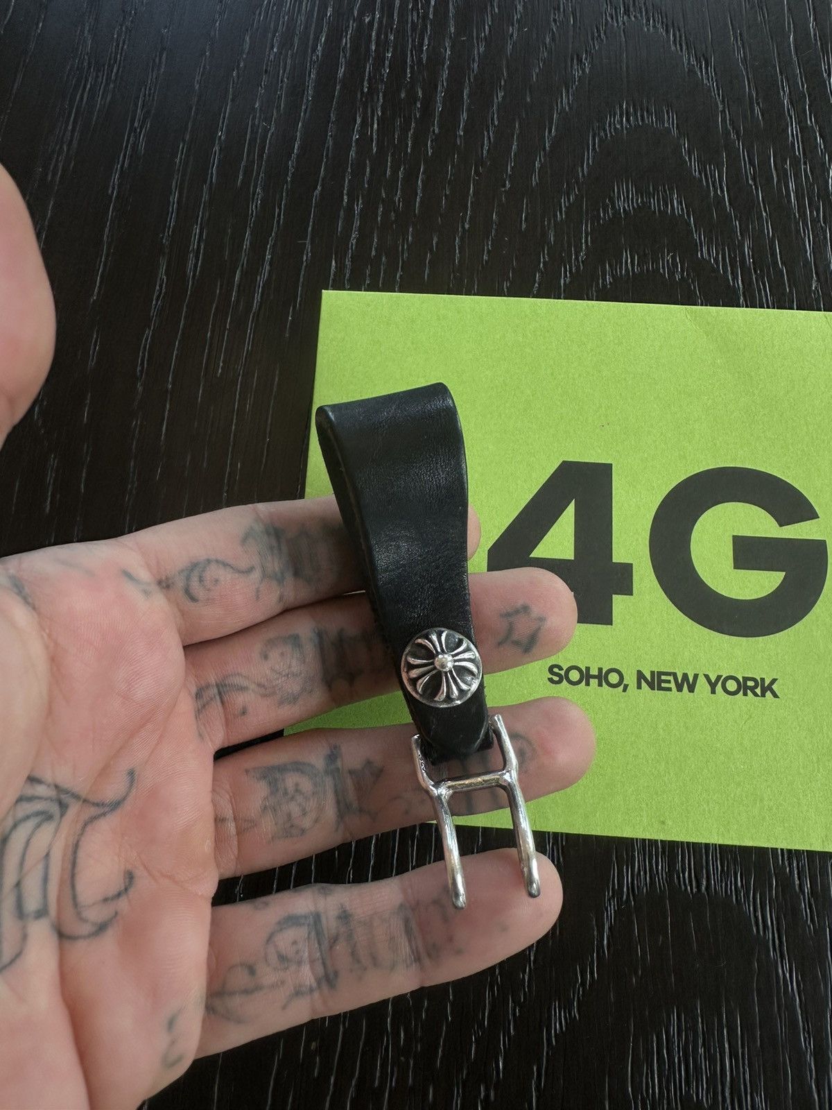 Chrome Hearts CHROME HEARTS WALLET BELT CHAIN CLIP KEYS NEW LEATHER Size ONE SIZE - 2 Thumbnail