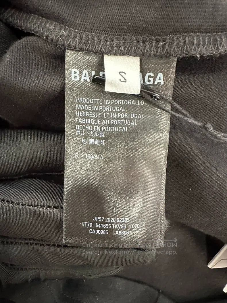 Balenciaga Balenciaga Pointer Letter Logo Embroidered Black Short Sle Size US S / EU 44-46 / 1 - 8 Thumbnail