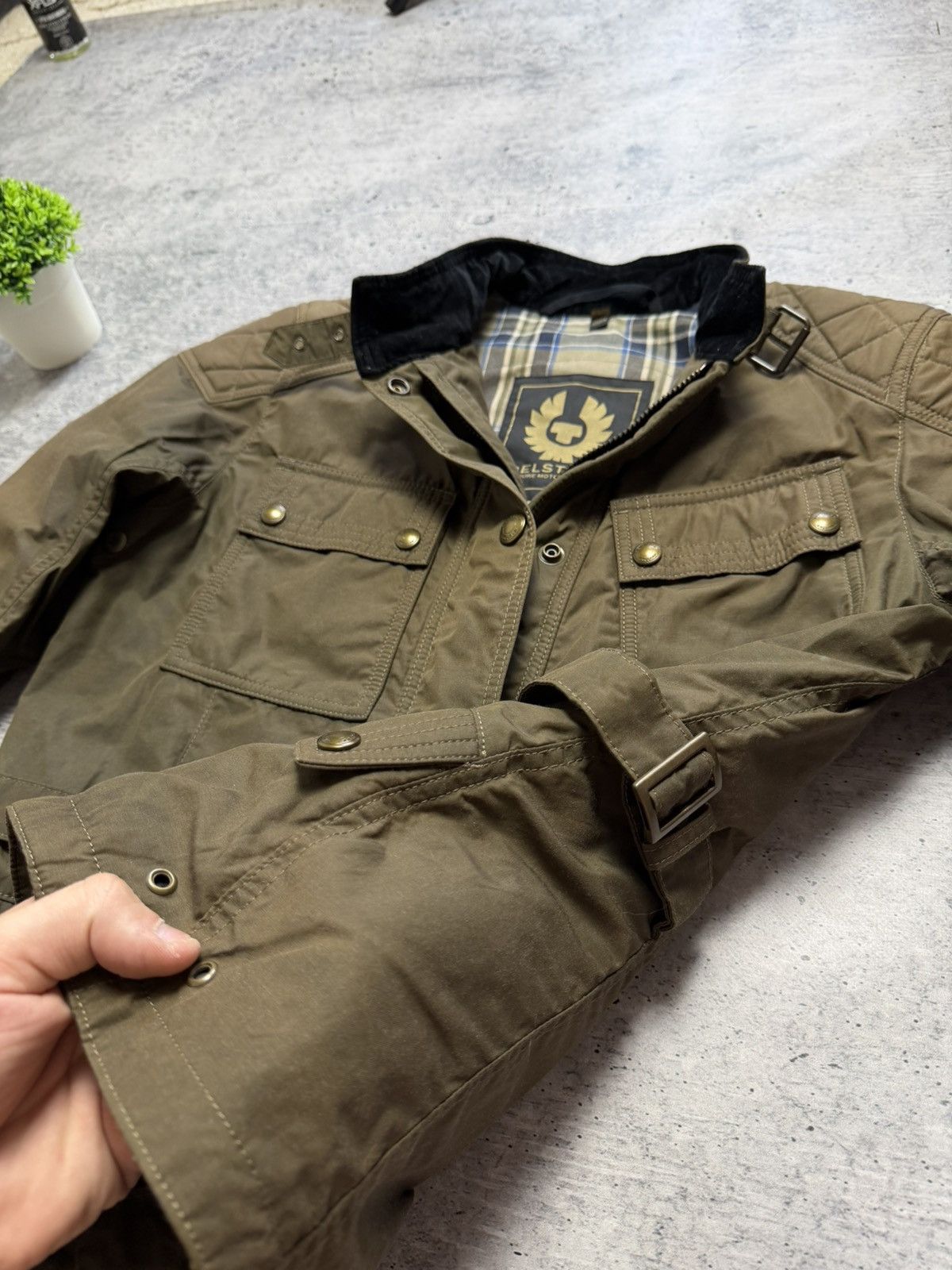 Belstaff Belstaff Waxed Quilt Motorcycle Biker Jacket Size M / US 6-8 / IT 42-44 - 7 Thumbnail