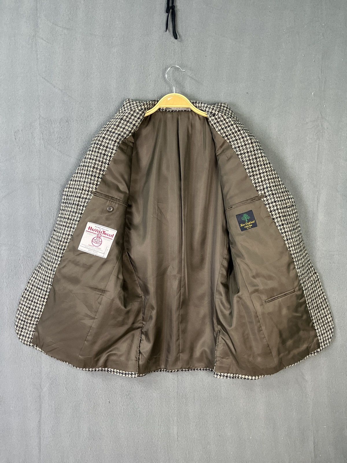 Harris Tweed Harris Tweed Houndstooth Wool Blazer Made in Japan Size 42R - 7 Thumbnail