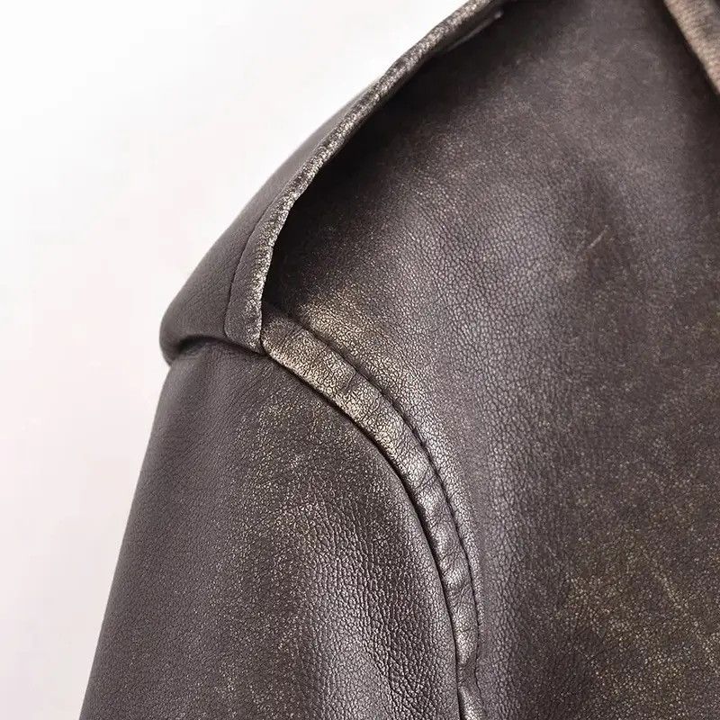 Designer × Vintage Spring Faux Leather Streetwear Vintage Women Zipper Jacket Size M / US 6-8 / IT 42-44 - 11 Thumbnail