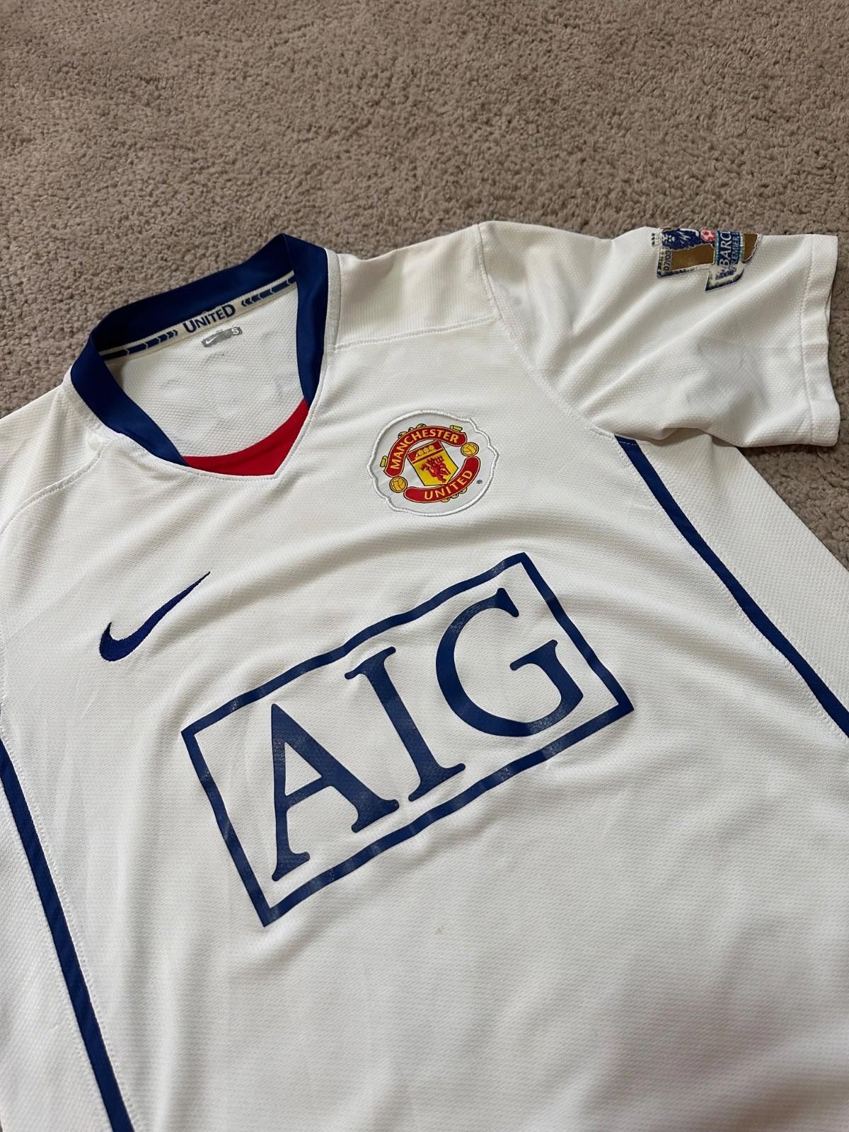 Nike Ronaldo #7 jersey 2008-2009 Manchester United Away Jersey S Size US S / EU 44-46 / 1 - 3 Thumbnail