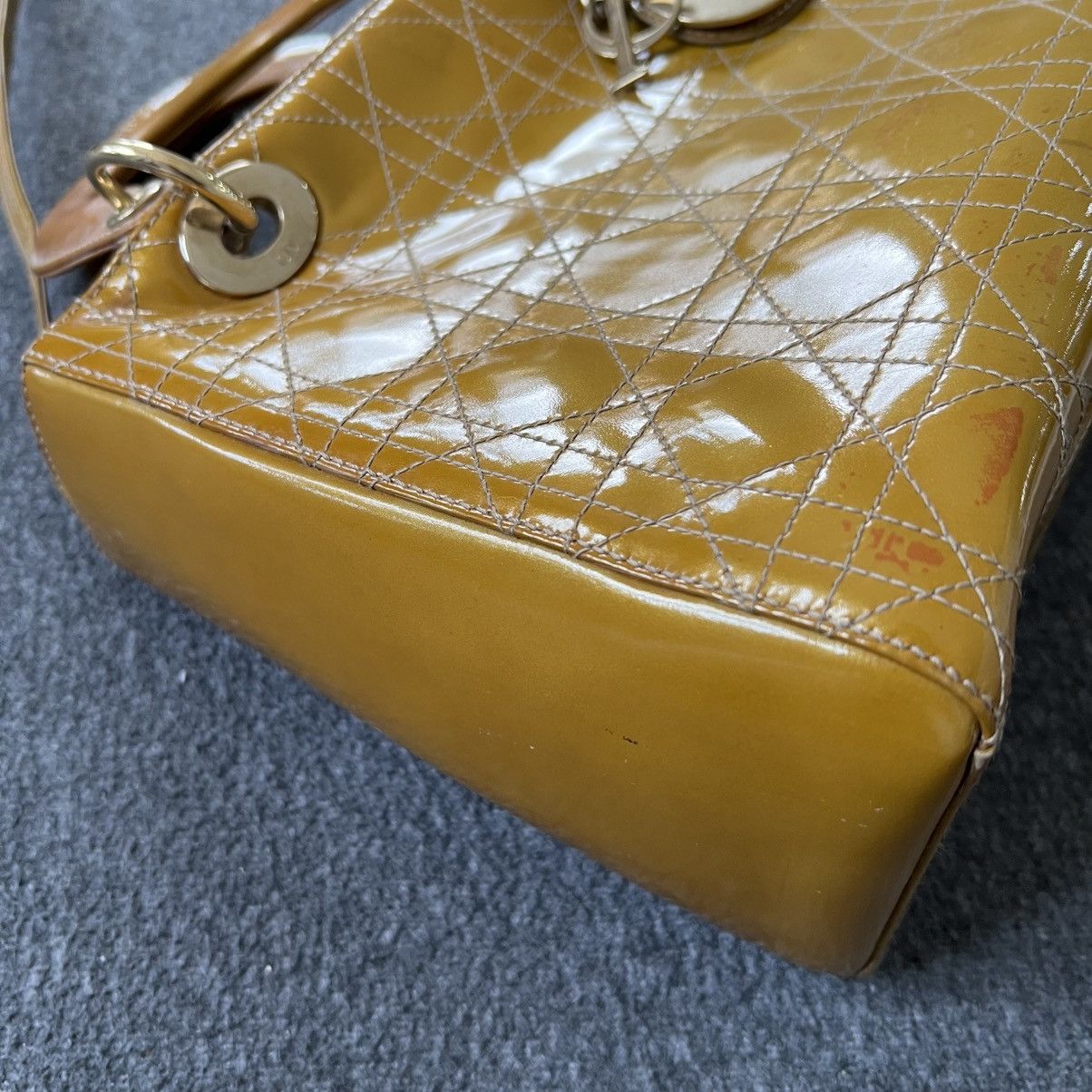 Christian Dior Monsieur Christian dior lady dior cannage patent bag Size ONE SIZE - 5 Thumbnail