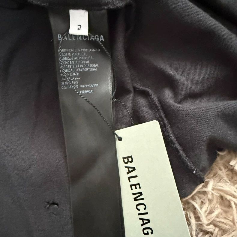 Balenciaga Balenciaga Embroidered LOGO short sleeve with clay dyed ho Size US M / EU 48-50 / 2 - 4 Thumbnail