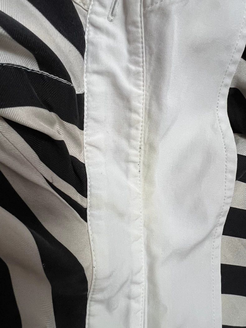 Saint Laurent Paris Saint laurent paris Black and white striped silk shirt 2506 Size XXS / US 00 / IT 34 - 4 Thumbnail