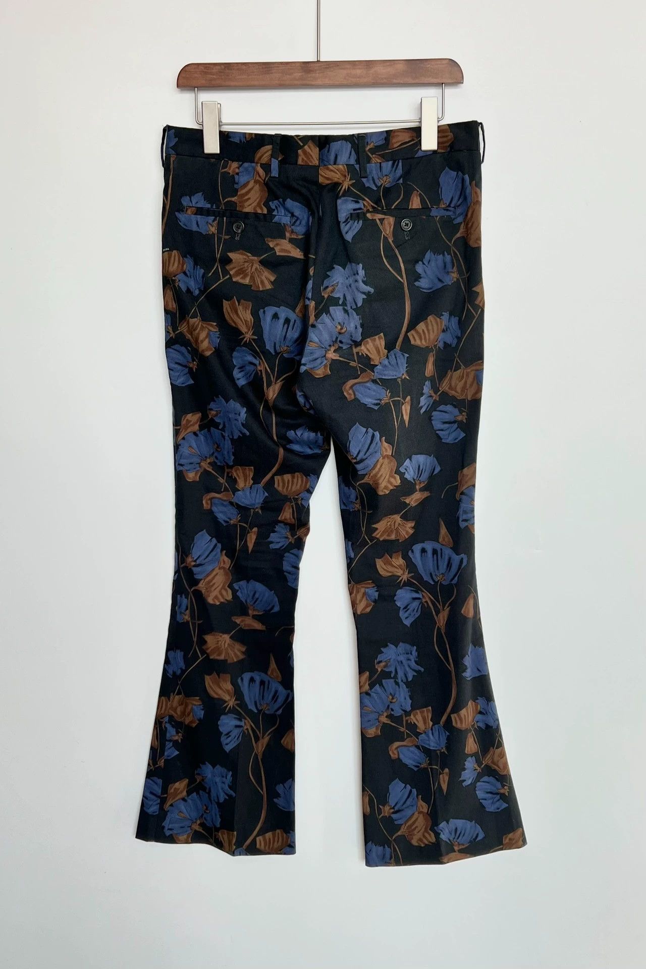 Prada Prada Floral Bell Bottoms - Size 46 Size US 30 / EU 46 - 3 Thumbnail