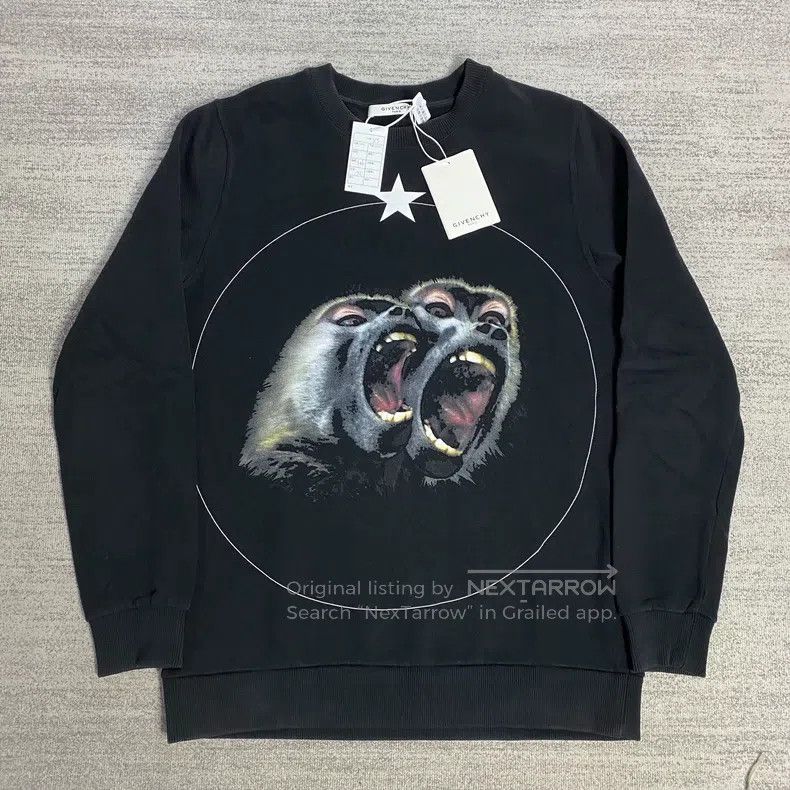 Givenchy Givenchy Black Gay Monkey Double Monkey Hoodie Size US XS / EU 42 / 0 - 1 Thumbnail