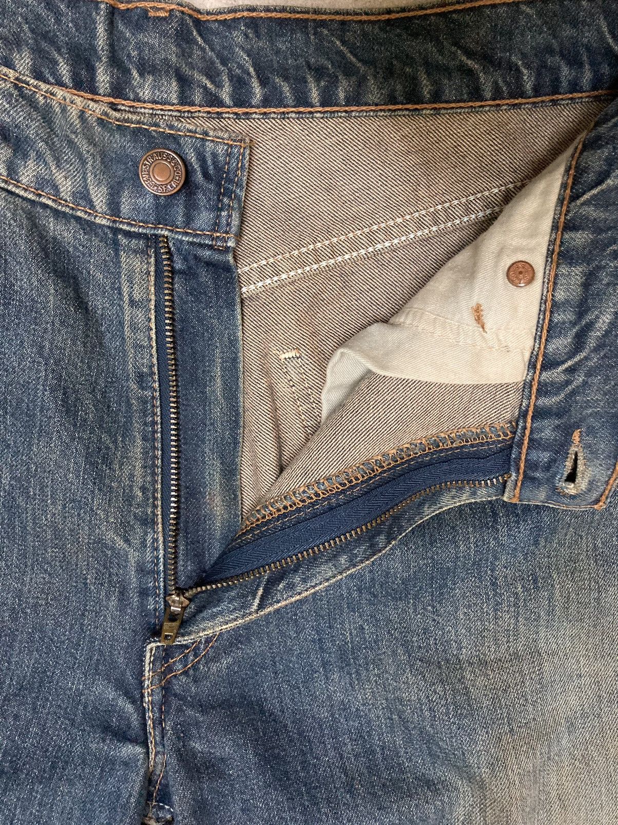 Levi's Vintage Distressed Levi’s Orange Tab 612 Blue Jeans Size US 33 - 11 Thumbnail