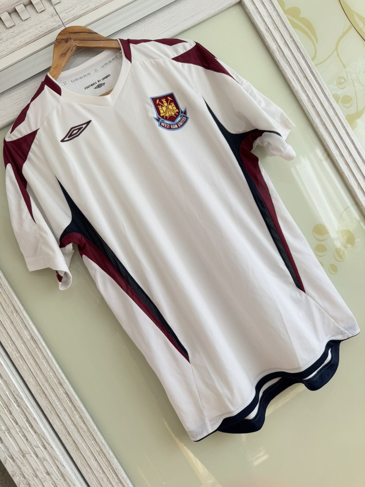 Umbro × Vintage West Ham United 2007-2008 Soccer Jersey Football Kit Shirt Size US XL / EU 56 / 4 - 4 Thumbnail