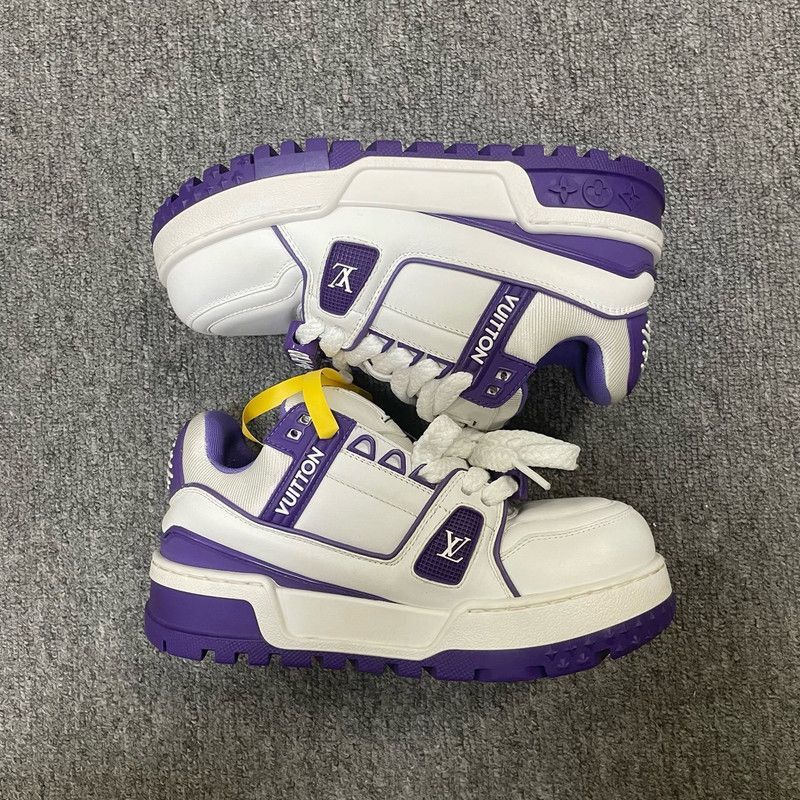 Louis Vuitton Louis Vuitton Trainer Maxi Low Top Sneakers -2508 Size US 6.5 / EU 39-40 - 4 Thumbnail