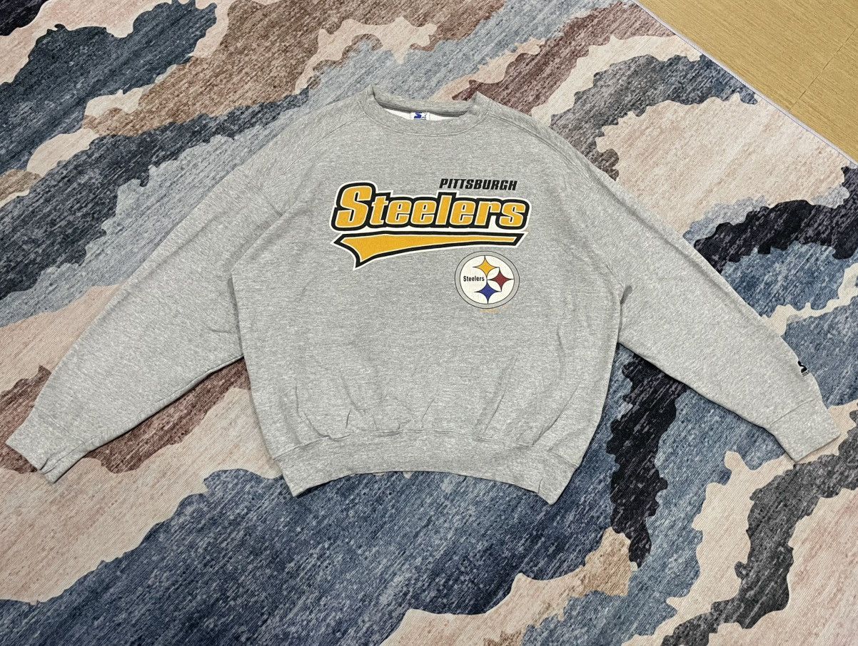 Starter VTG 1995 Pittsburgh Steelers NFL Made In USA Starter Sweater Size US XL / EU 56 / 4 - 5 Thumbnail