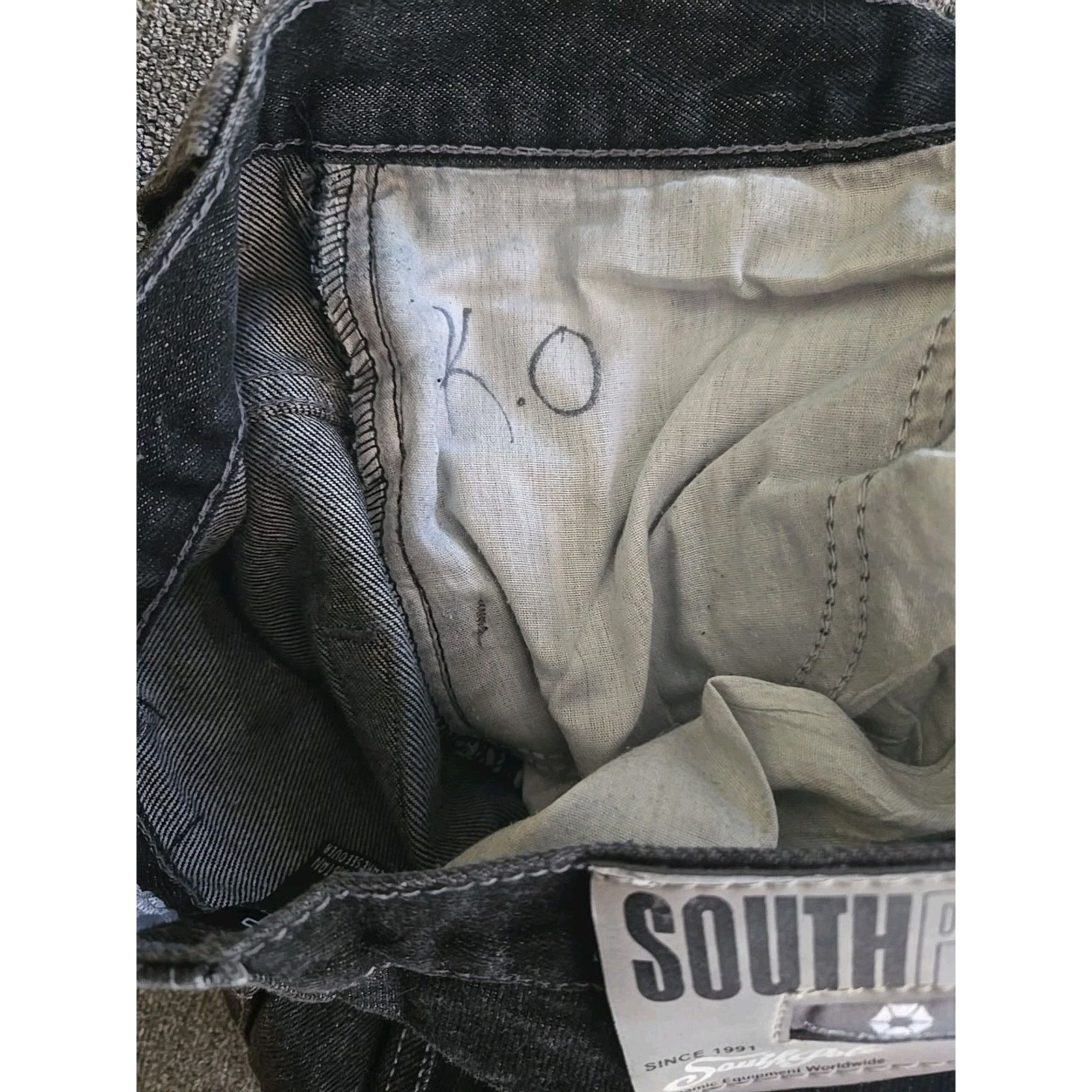 Southpole Vintage Southpole Jeans Mens 32x32 Black Baggy Grunge Y2K Size US 32 / EU 48 - 9 Thumbnail