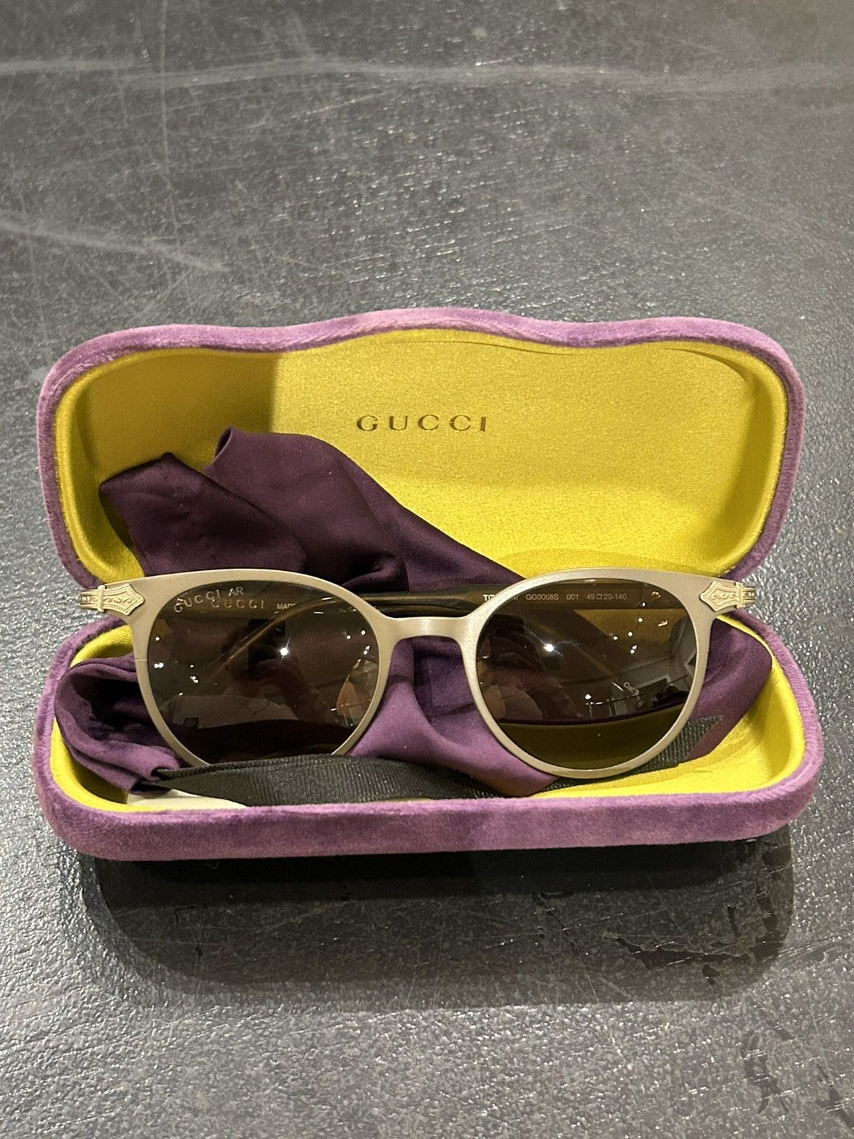 Gucci Gucci AR Titanium Sunglasses Size ONE SIZE - 8 Thumbnail
