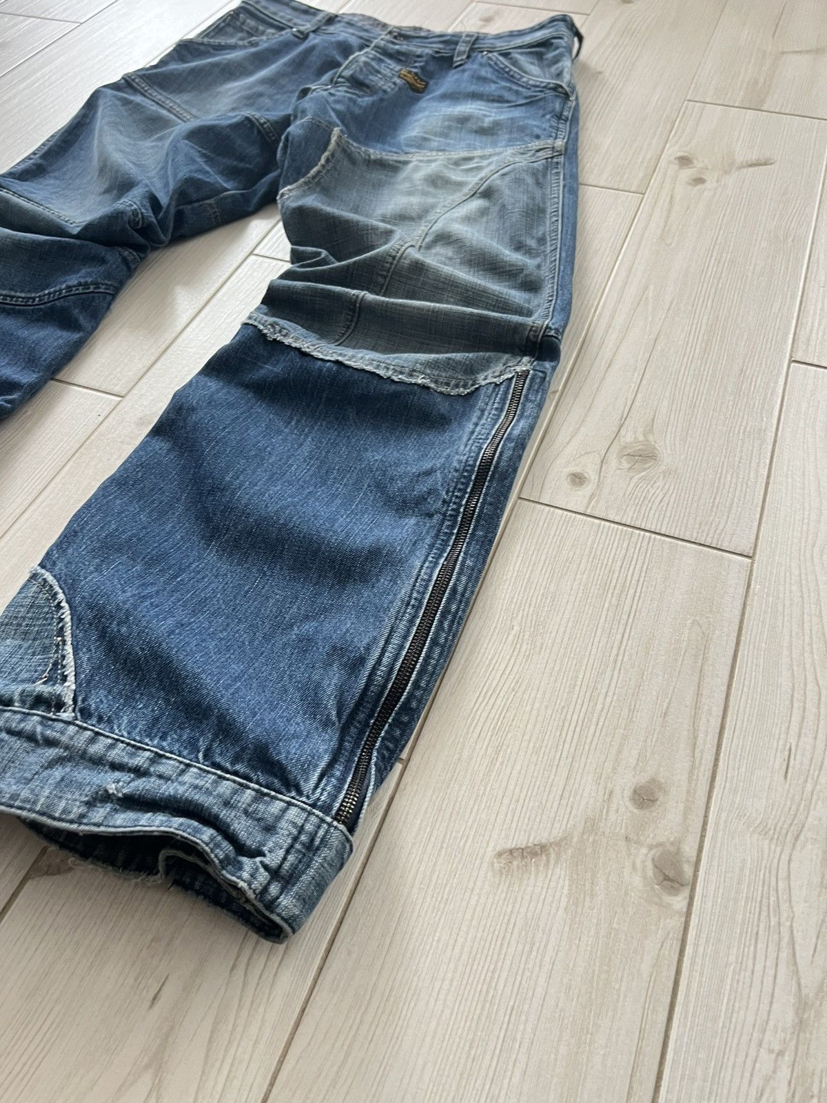 G-Star G Star Raw Vintage Mens Denim Pants Double Knee Patchwork 32 Size US 32 / EU 48 - 4 Thumbnail