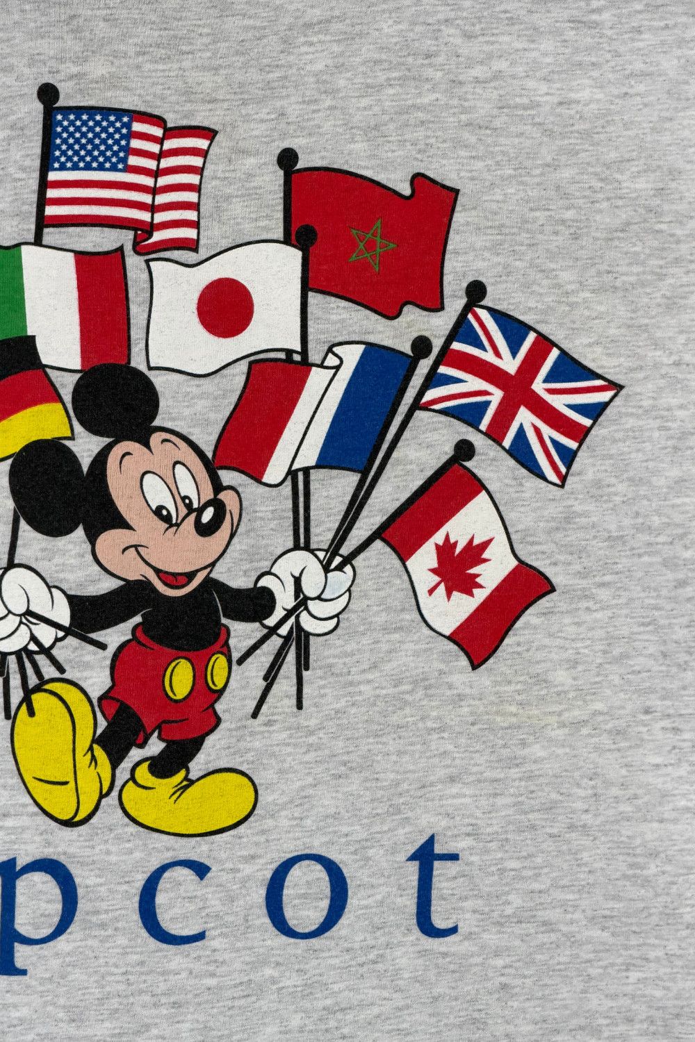 Mickey Unlimited Vintage Disney Designs EPCOT Mickey Flags Tee Made In USA Size US M / EU 48-50 / 2 - 7 Thumbnail