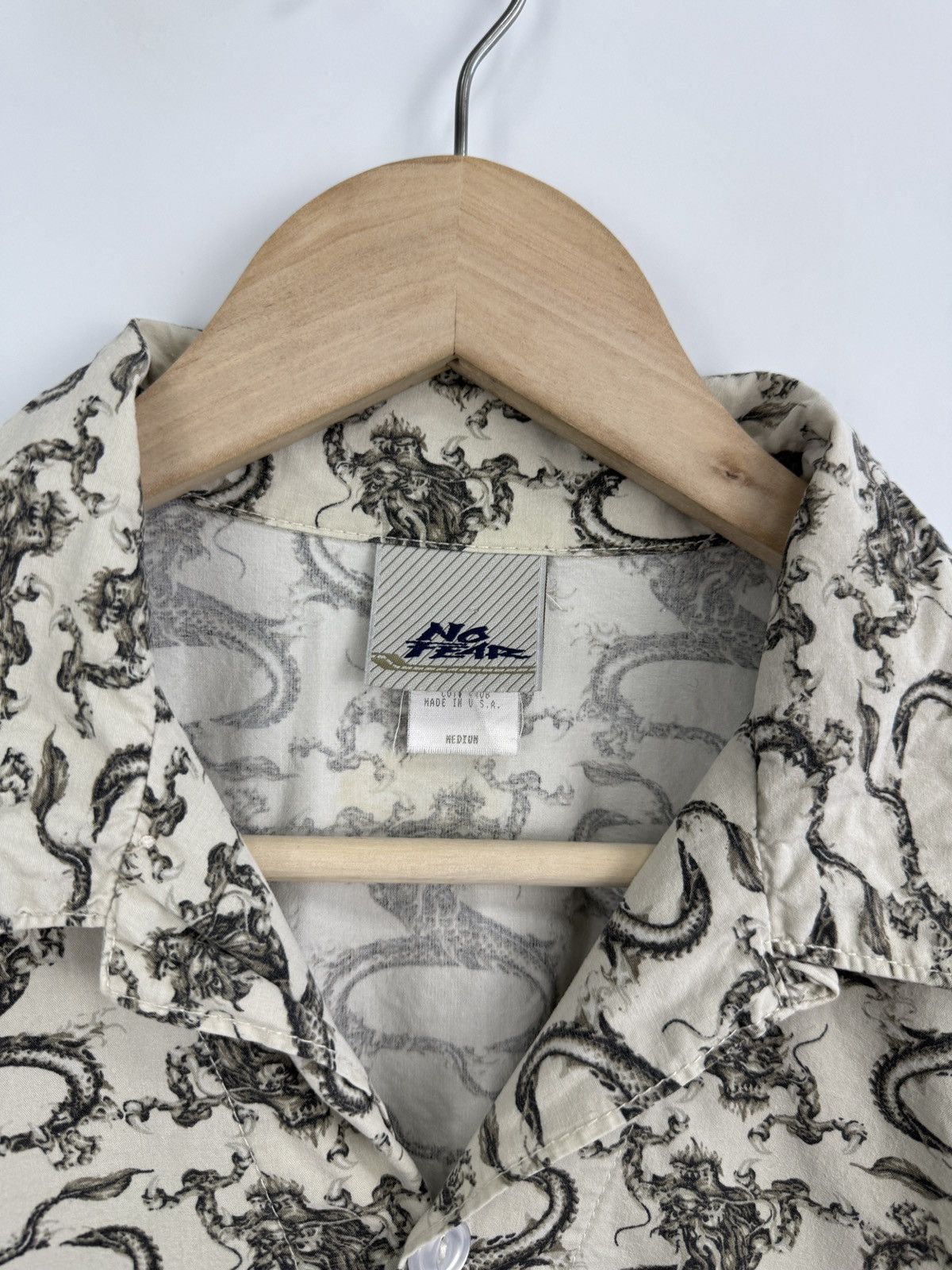No Fear 🇺🇸 Vintage 90s No Fear Dragon Japan Shirt Made in USA Retro Size US L / EU 52-54 / 3 - 5 Thumbnail
