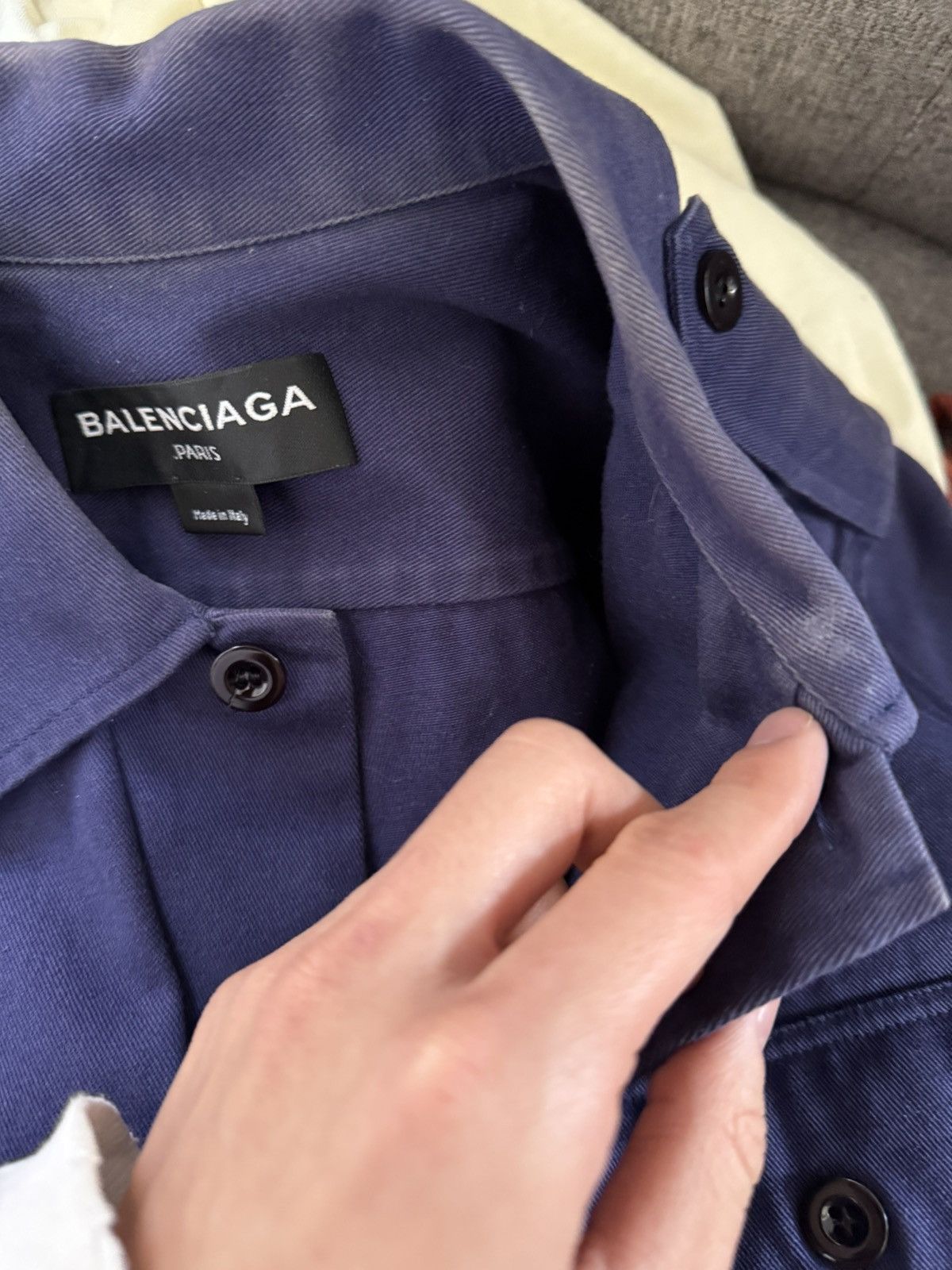 Balenciaga Balenciaga SS17 Miltiary Button up shirt Size US M / EU 48-50 / 2 - 8 Thumbnail