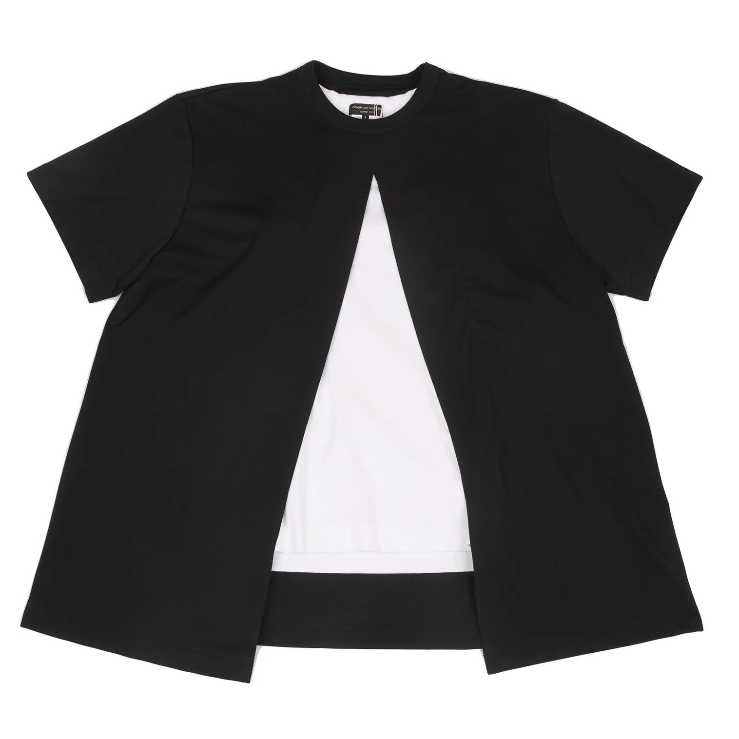 Comme des Garcons Homme Plus Layered Design T-Shirt in Black, Size S Size US S / EU 44-46 / 1 - 1 Thumbnail