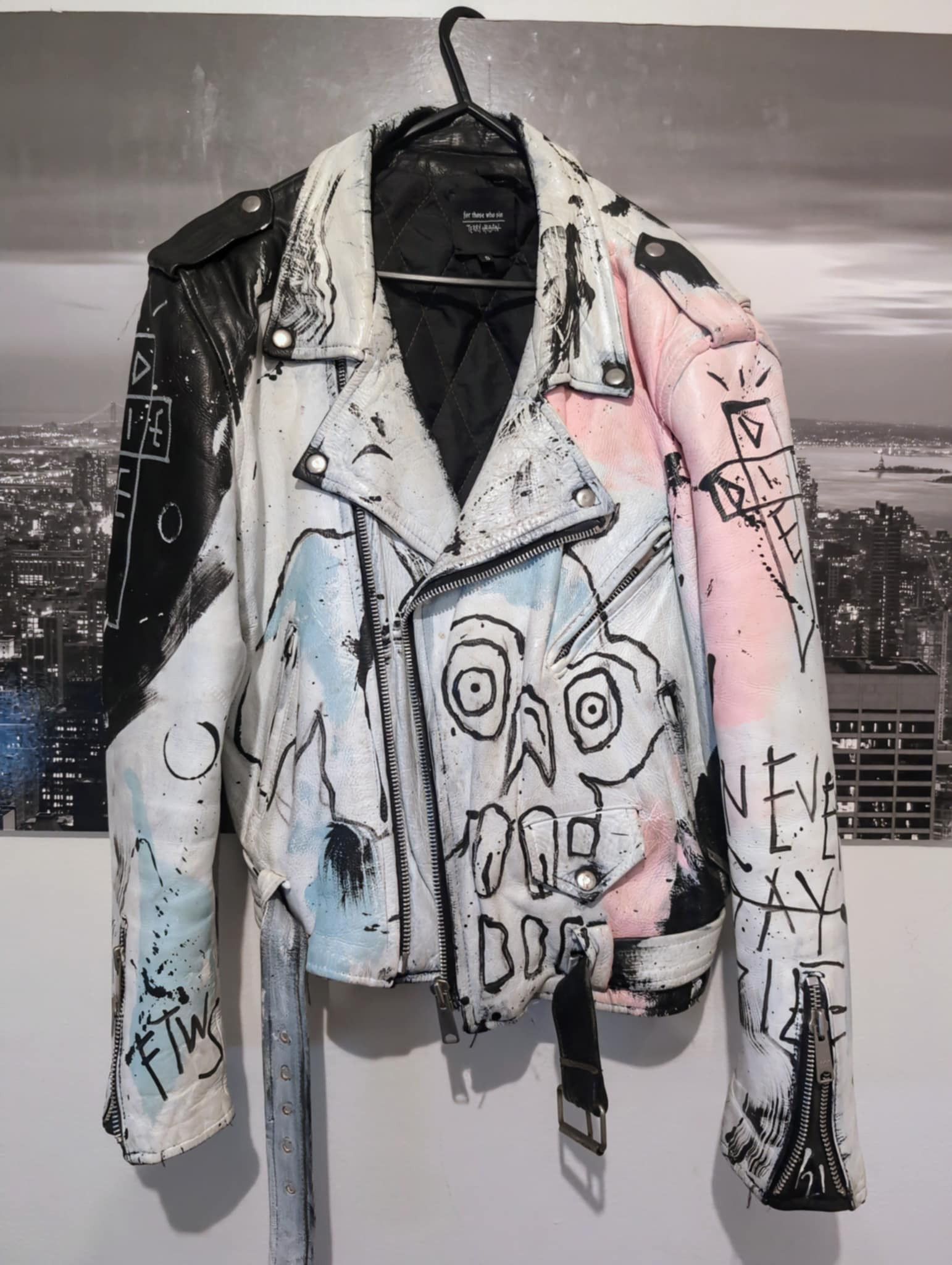 For Those Who Sin × Lil Peep (RARE) #2/21 FTWS x Lil Peep Never Say Die Jacket Size US S / EU 44-46 / 1 - 2 Thumbnail