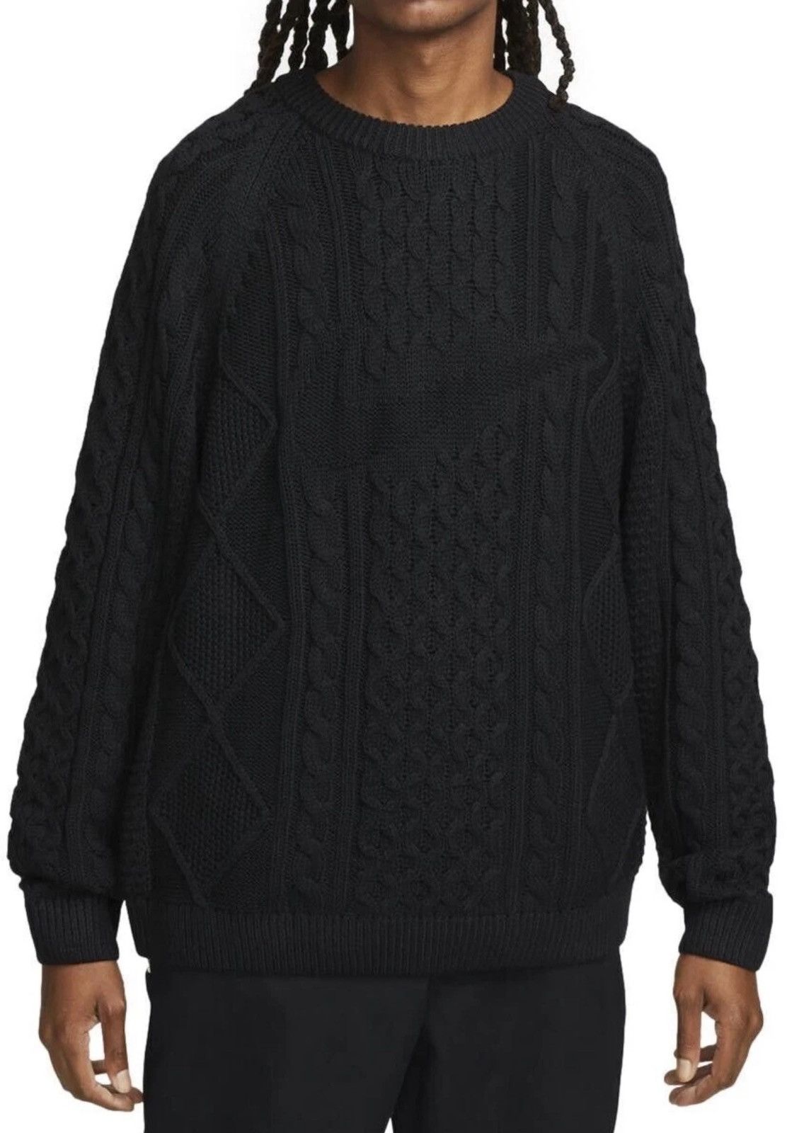 Nike Nike Sportswear Men's Cable Knit Swoosh Sweater Size US L / EU 52-54 / 3 - 1 Thumbnail