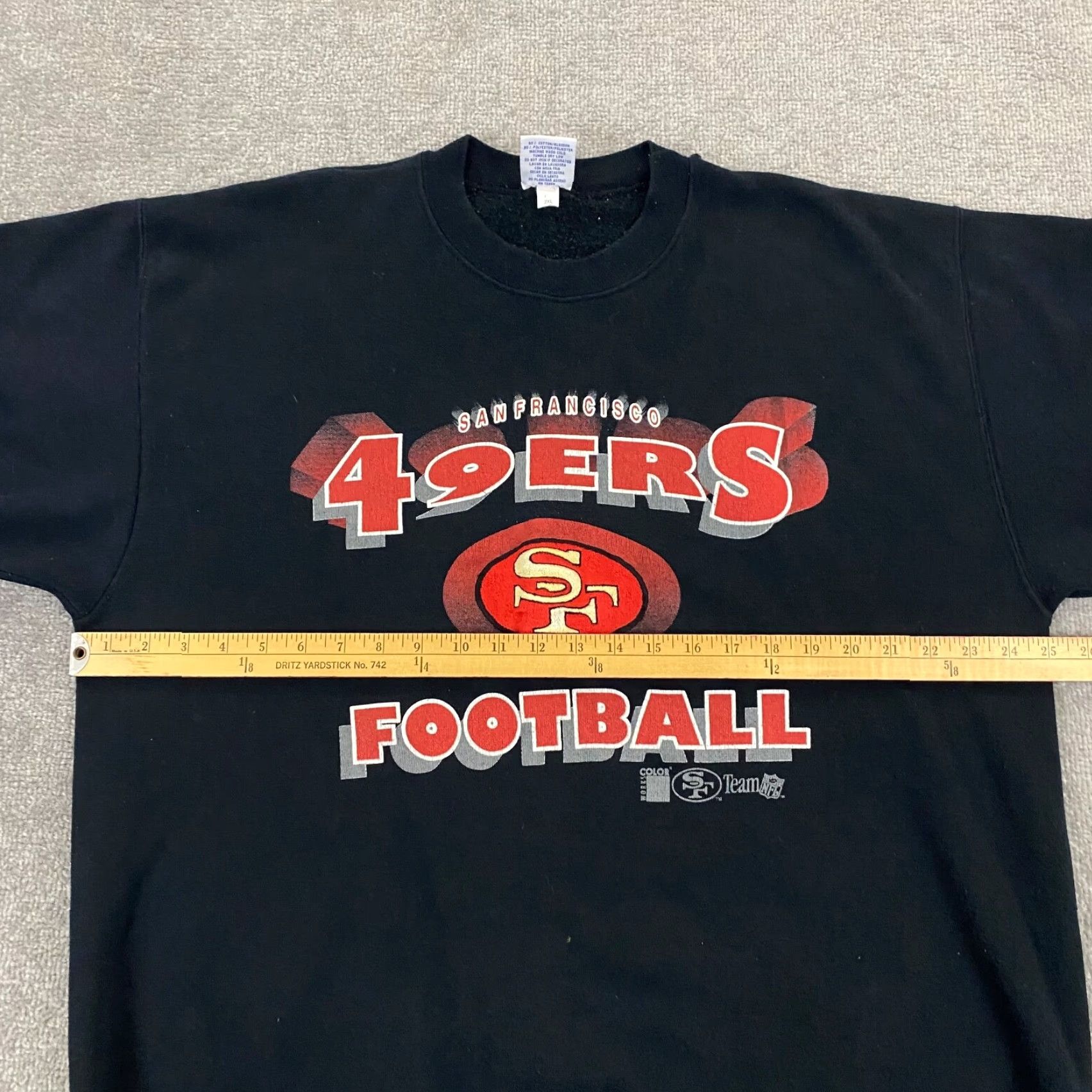 NFL VINTAGE NFL San Francisco 49ers Mens 2XL Black Pullover Crewneck Sweatshirt USA 90s Size US XXL / EU 58 / 5 - 7 Thumbnail