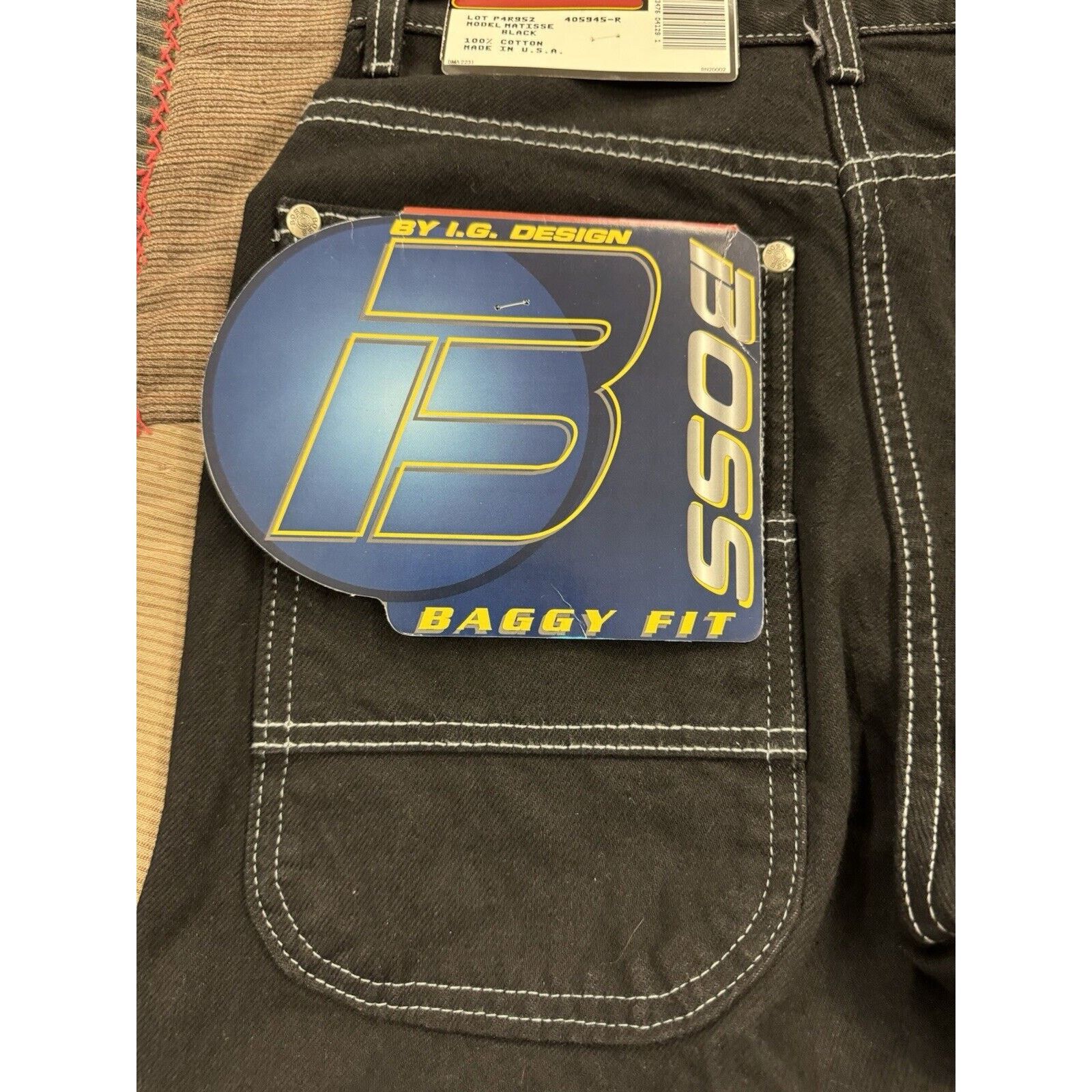 JNCO Deadstock 90s Baggy Skater Boss Jeans Men’s Size W28 X L30 Size US 28 / EU 44 - 3 Thumbnail