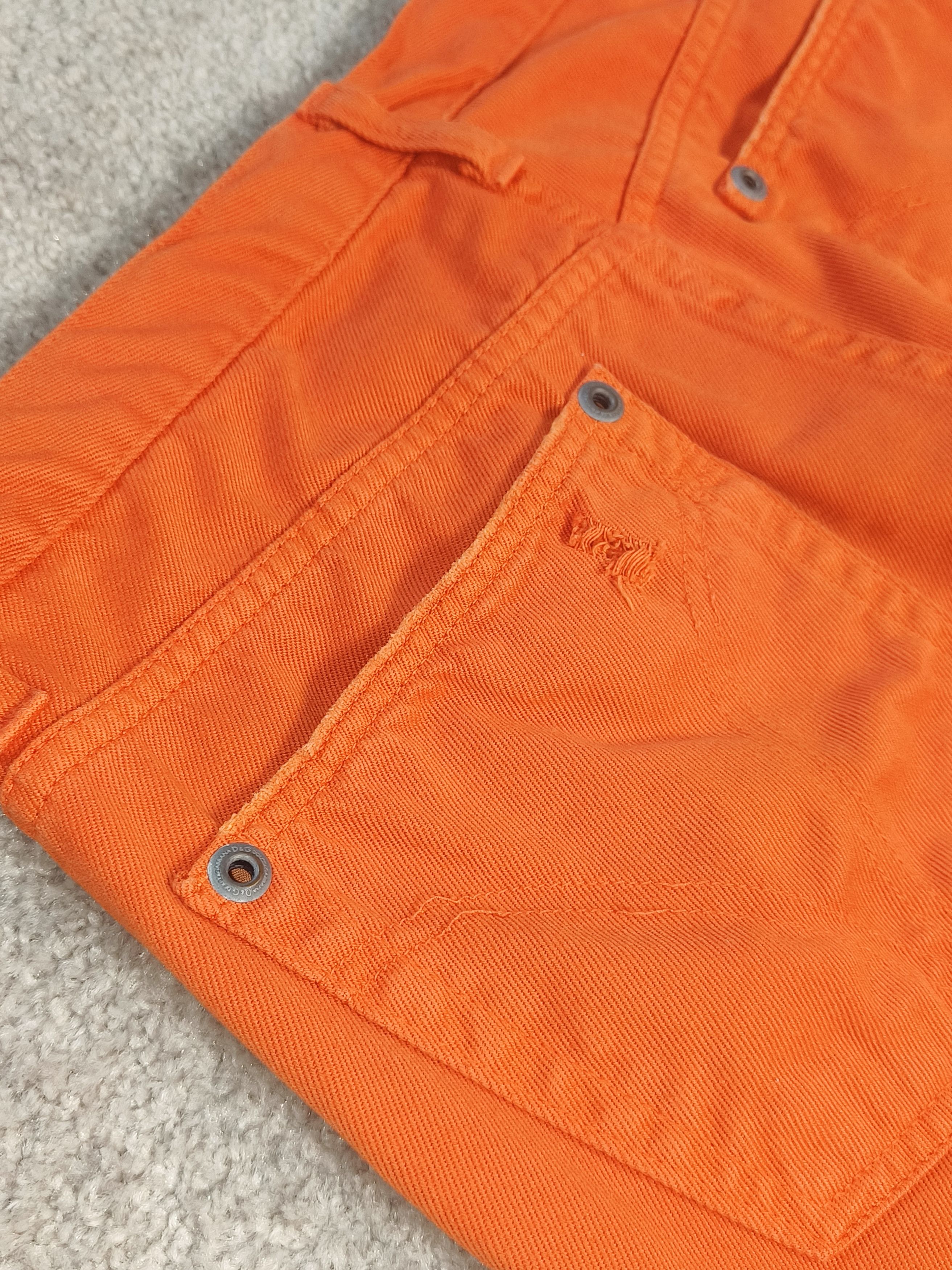 Dolce & Gabbana Dolce & Gabbana 2000s Orange Distressed Denim Jeans Size US 34 / EU 50 - 7 Thumbnail