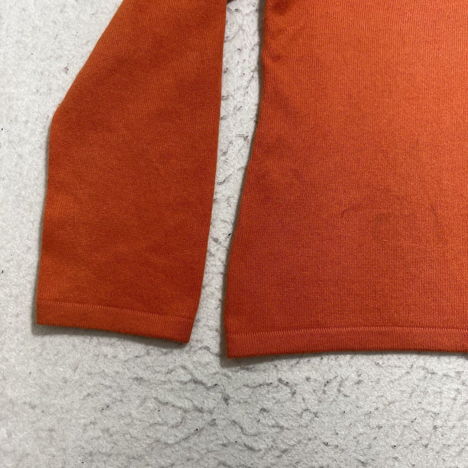 J. Jill J. Jill Angora Rabbit Hair Blend V-Neck Lace Orange Sweater Size M / US 6-8 / IT 42-44 - 7 Thumbnail