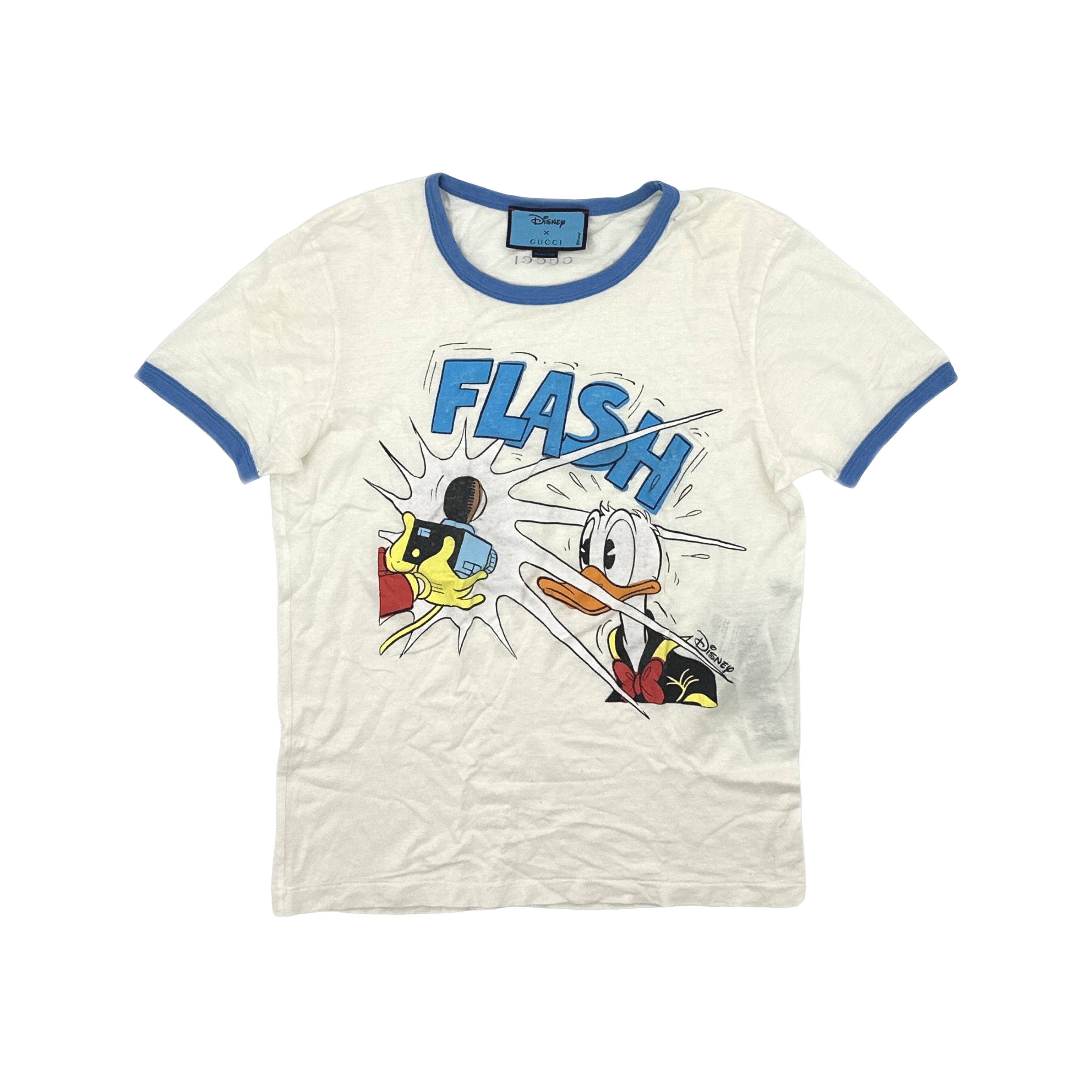 Gucci Gucci Disney Donald Duck Ringer T-Shirt XS Size XS / US 0-2 / IT 36-38 - 1 Thumbnail
