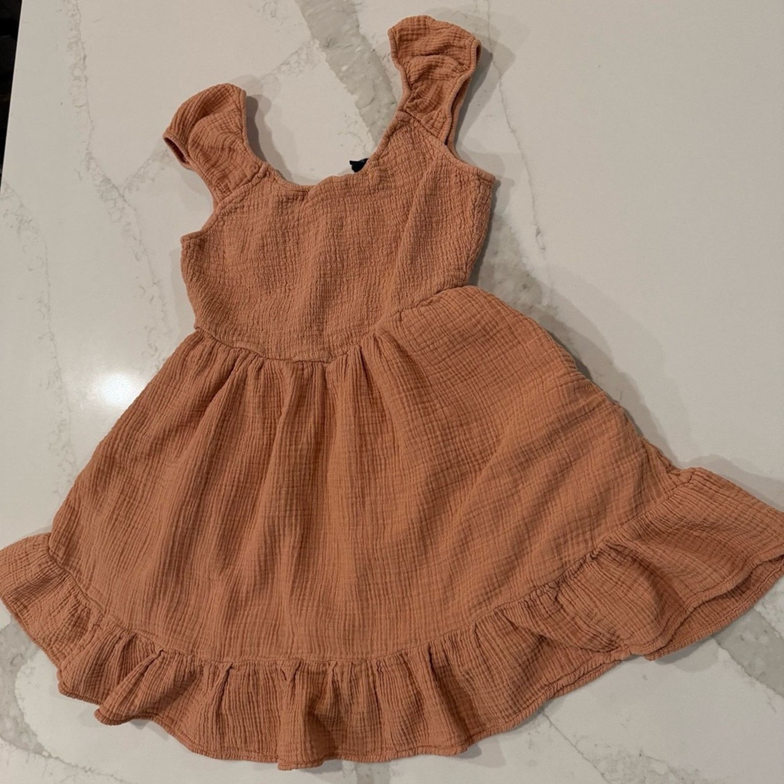 American Eagle Outfitters American Eagle Smocked Bodice Gauze Mini Dress Womens Medium Size M / US 6-8 / IT 42-44 - 3 Thumbnail