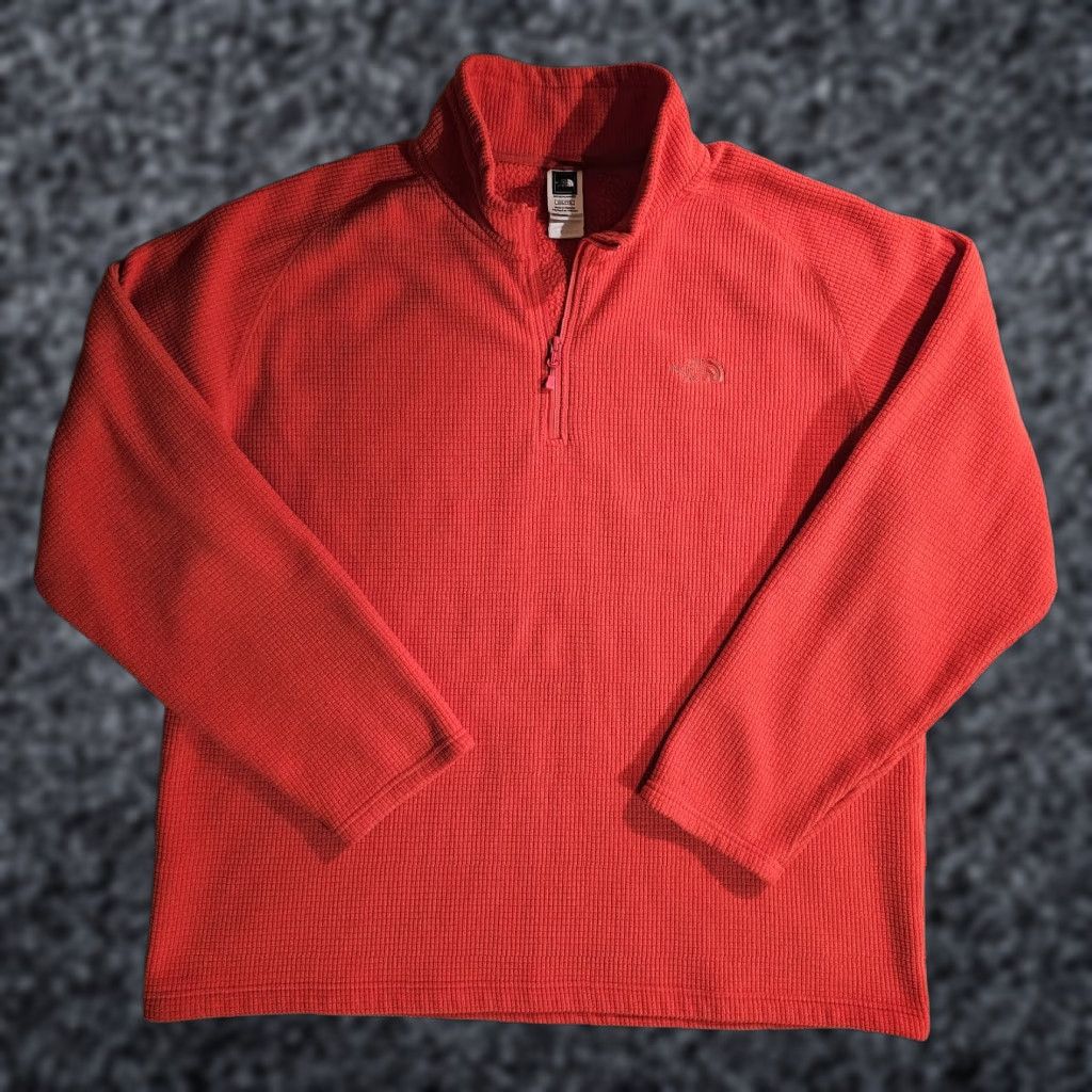 The North Face VINTAGE? No — actually not vintage. The North Face Classic 1/4 Zip Red Pullover Fleece Sweater Men 2XL Red Size US XXL / EU 58 / 5 - 1 Thumbnail