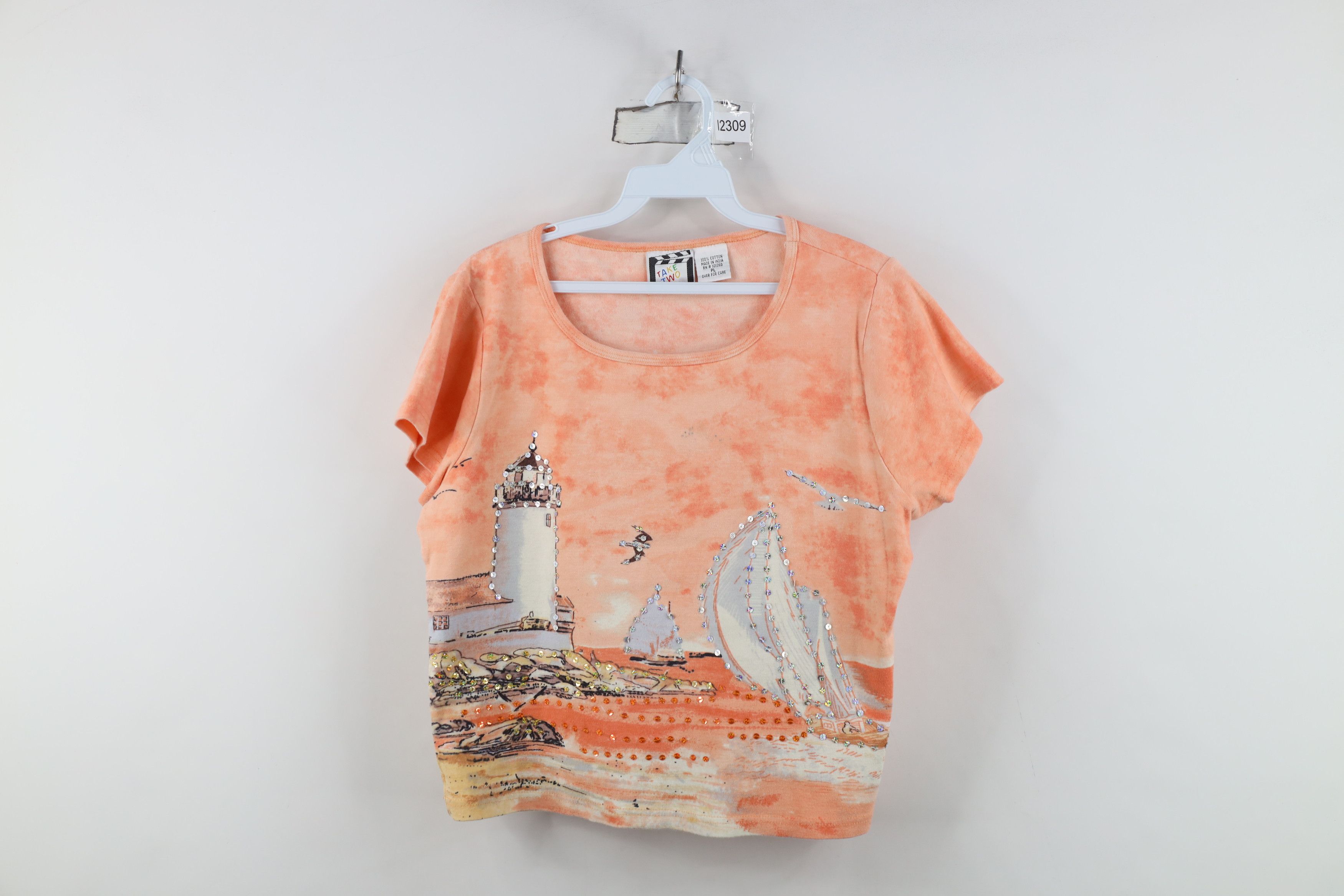 Vintage Vintage 90s Streetwear Babydoll Cropped Ribbed Knit T-Shirt Size L / US 10 / IT 46 - 1 Thumbnail