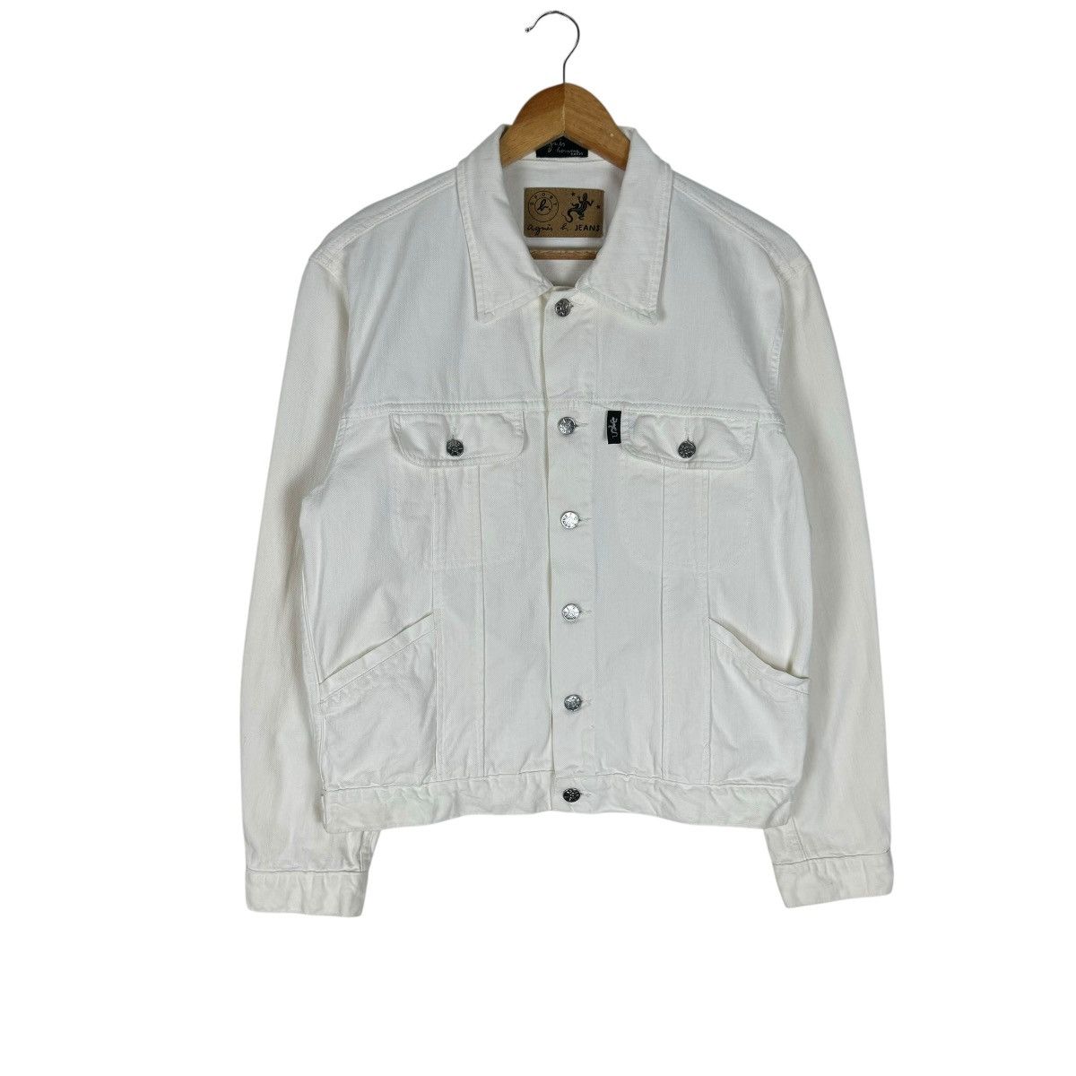 agnes b. 🔥AGNES B HOMME PARIS TRUCKER DENIM JACKET Size US M / EU 48-50 / 2 - 2 Thumbnail