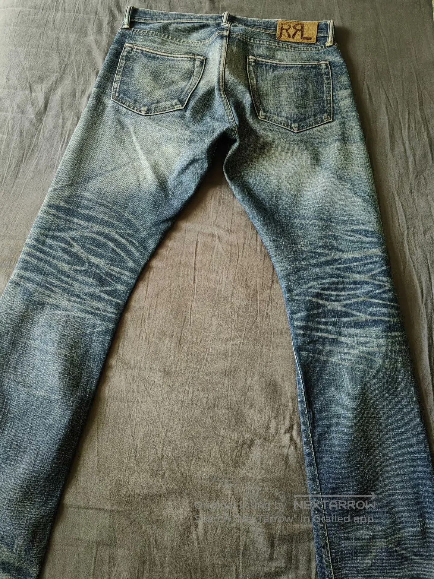 RRL Ralph Lauren RRL Slim Fit Vintage Washed Men's Jeans. Size US 32 / EU 48 - 5 Thumbnail