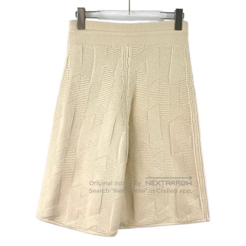 Hermes Hermes Beige H-letter jacquard wool drawstring casual knit Size 42" / US 20 - 2 Thumbnail