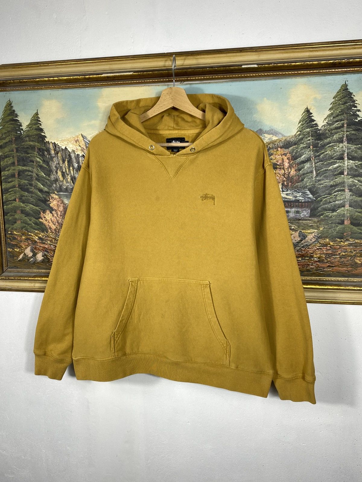Stussy × Vintage Stussy Baggy Loose Vintage Y2k Hoodie Sweatshirt Skate Drip Size US L / EU 52-54 / 3 - 2 Thumbnail