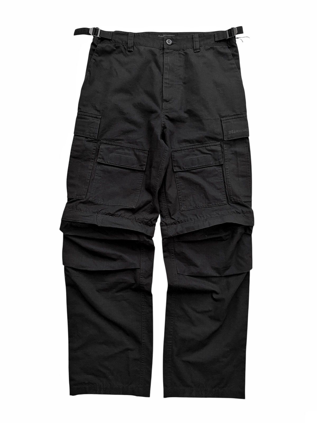 Balenciaga 2023 Ripstop Zip Off Cargo Pants Size US 32 / EU 48 - 1 Thumbnail