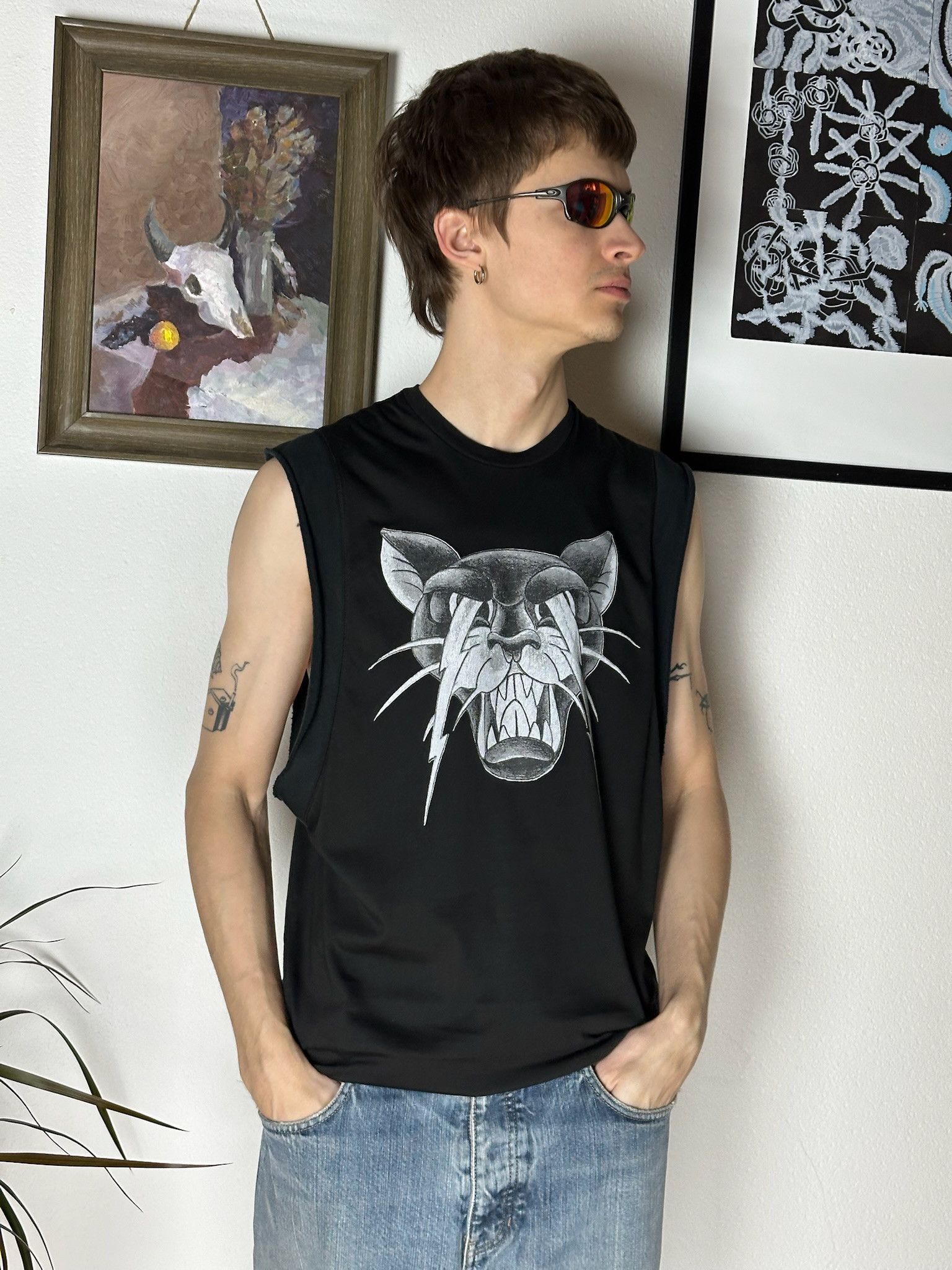 Dsquared2 Dsquared Sleeveless Shirt panther Size US M / EU 48-50 / 2 - 1 Thumbnail