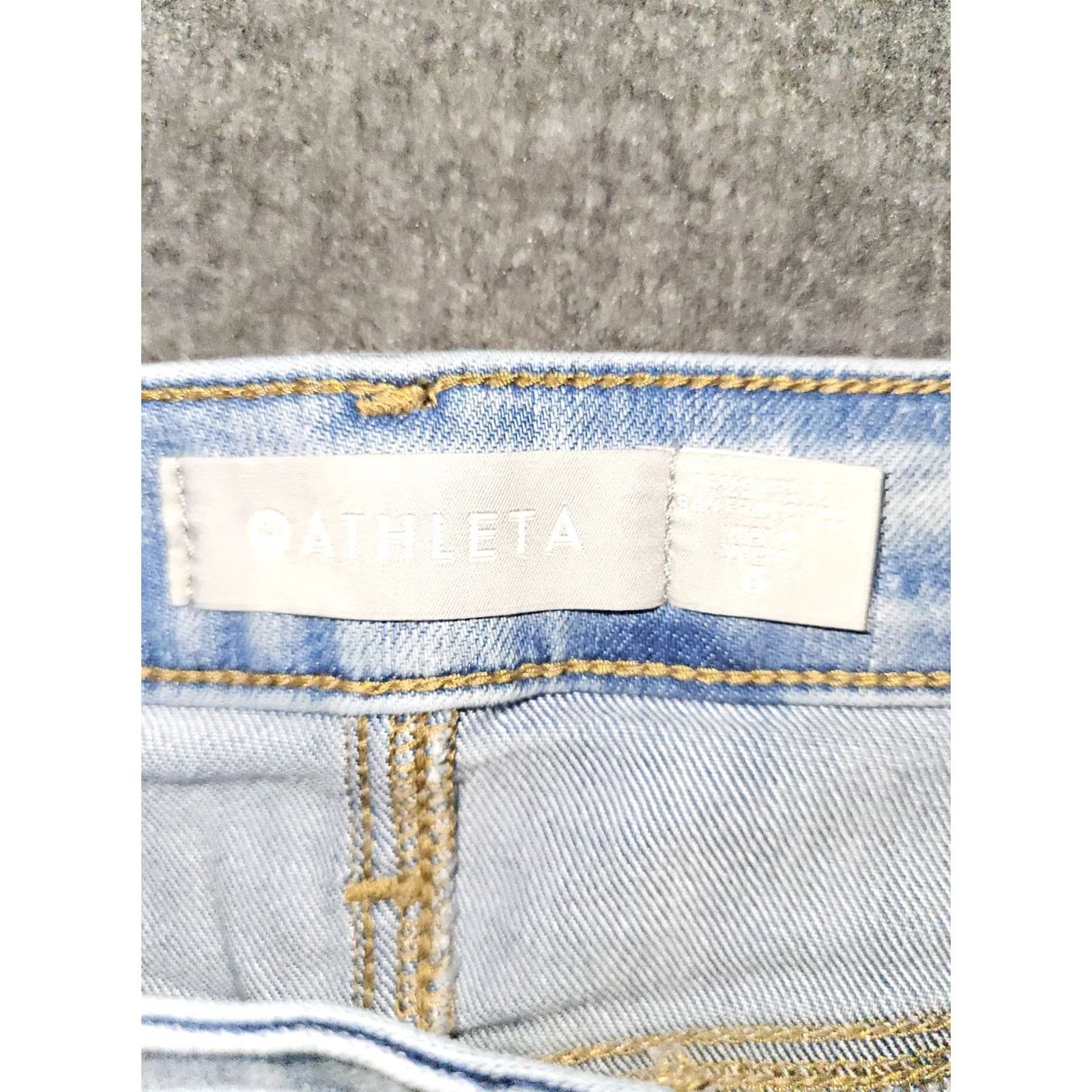Athleta Athleta Sculptek Straight Jeans Women's 6 Blue High Rise Medium Wash Denim Stretch Pockets Crop 25.5 Inseam Regular Fit City Hipster Preppy Womens Size 28" / US 6 / IT 42 - 2 Thumbnail