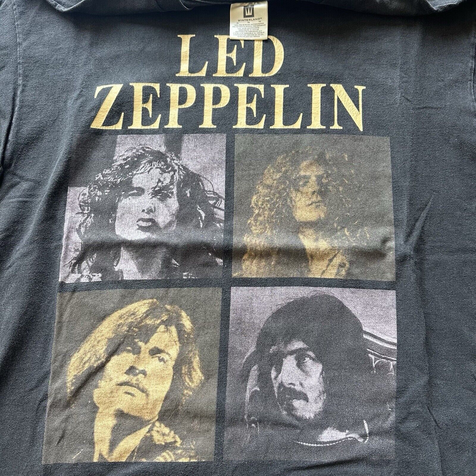 Band Tees × Vintage Vintage 90s Winterland Led Zeppelin Band Tee T-Shirt XL Size US XL / EU 56 / 4 - 1 Thumbnail