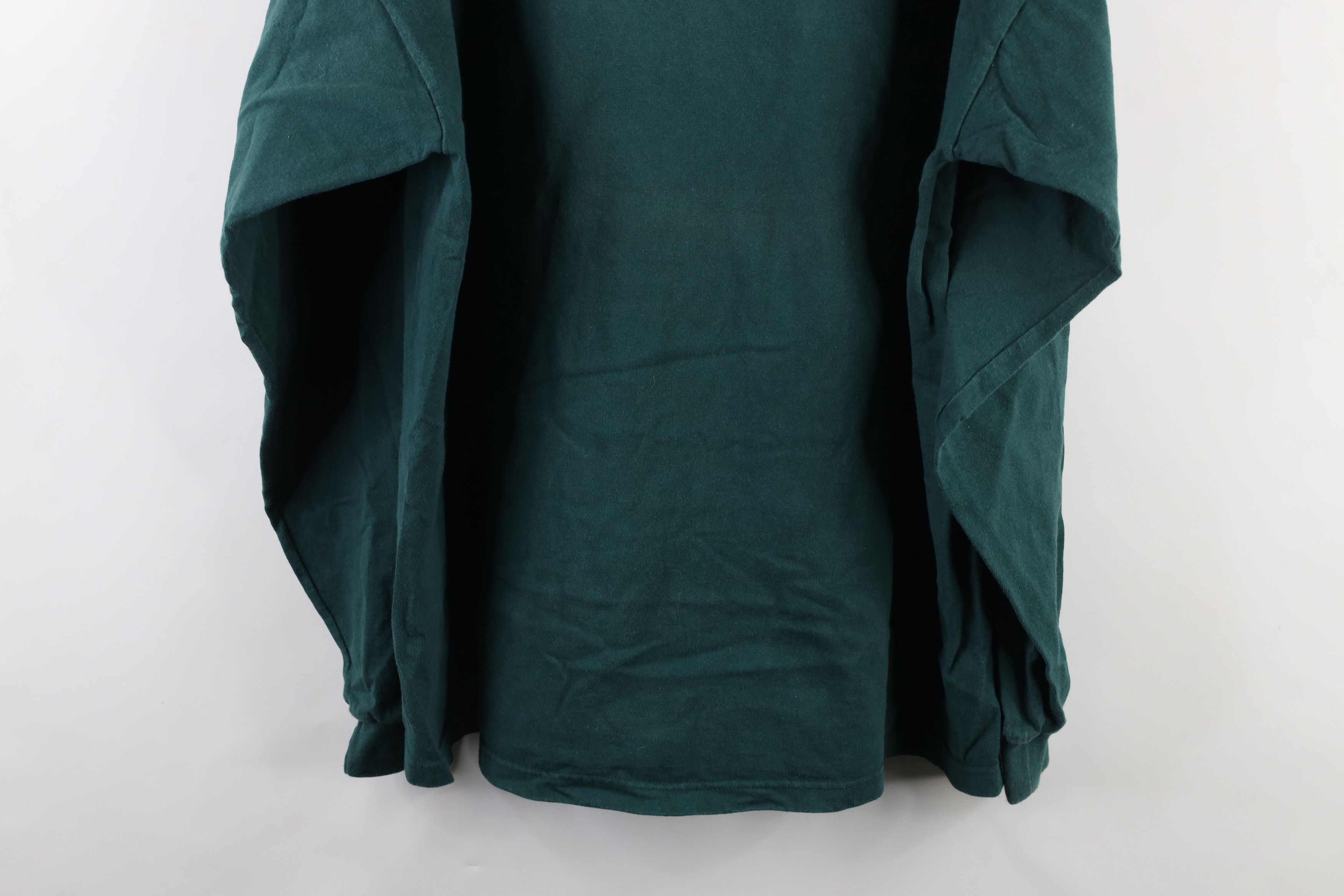 Nike × Vintage Vintage 90s Nike Swoosh Heavyweight Mock Neck T-Shirt USA Size US XXL / EU 58 / 5 - 9 Thumbnail