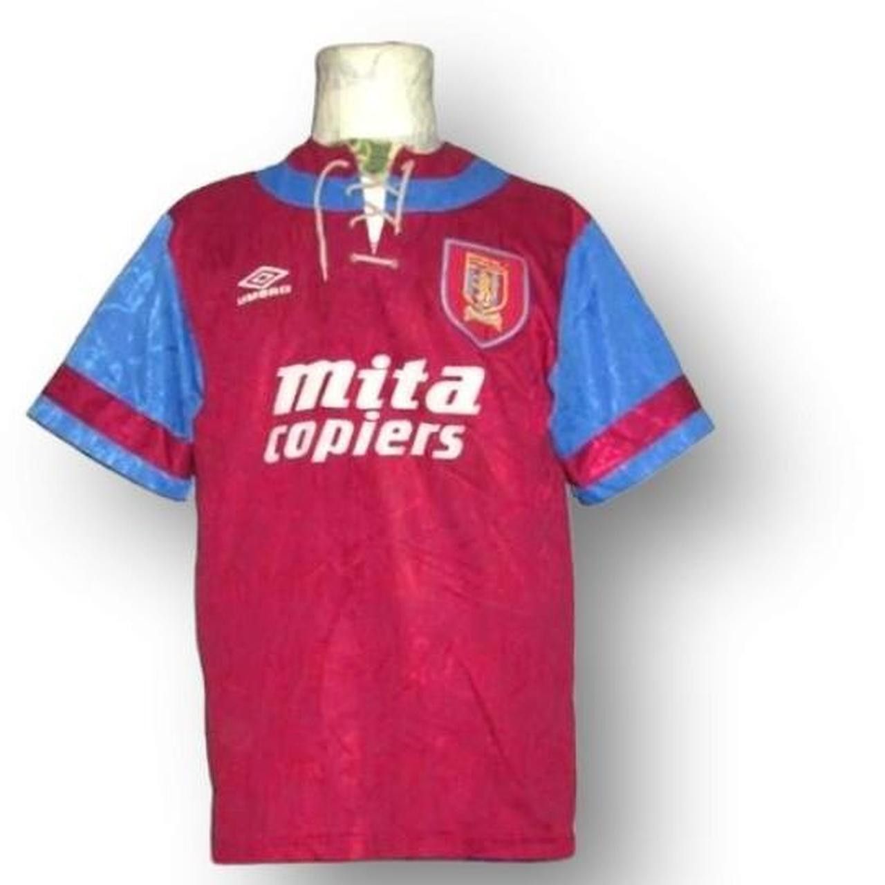 Umbro Aston Villa 1992 1993 Home shirt jersey Size US L / EU 52-54 / 3 - 1 Thumbnail