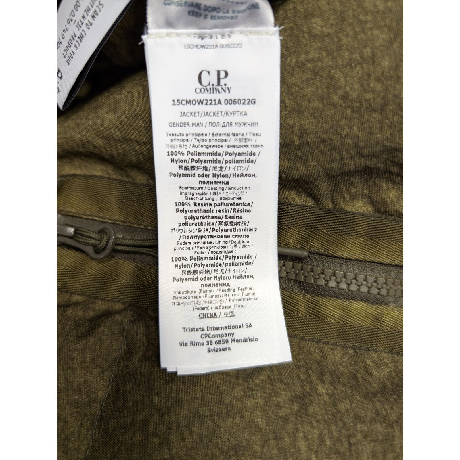 C.P. Company o1rshd1 Co-Ted Goggle down jacket in olive green Size US S / EU 44-46 / 1 - 16 Thumbnail